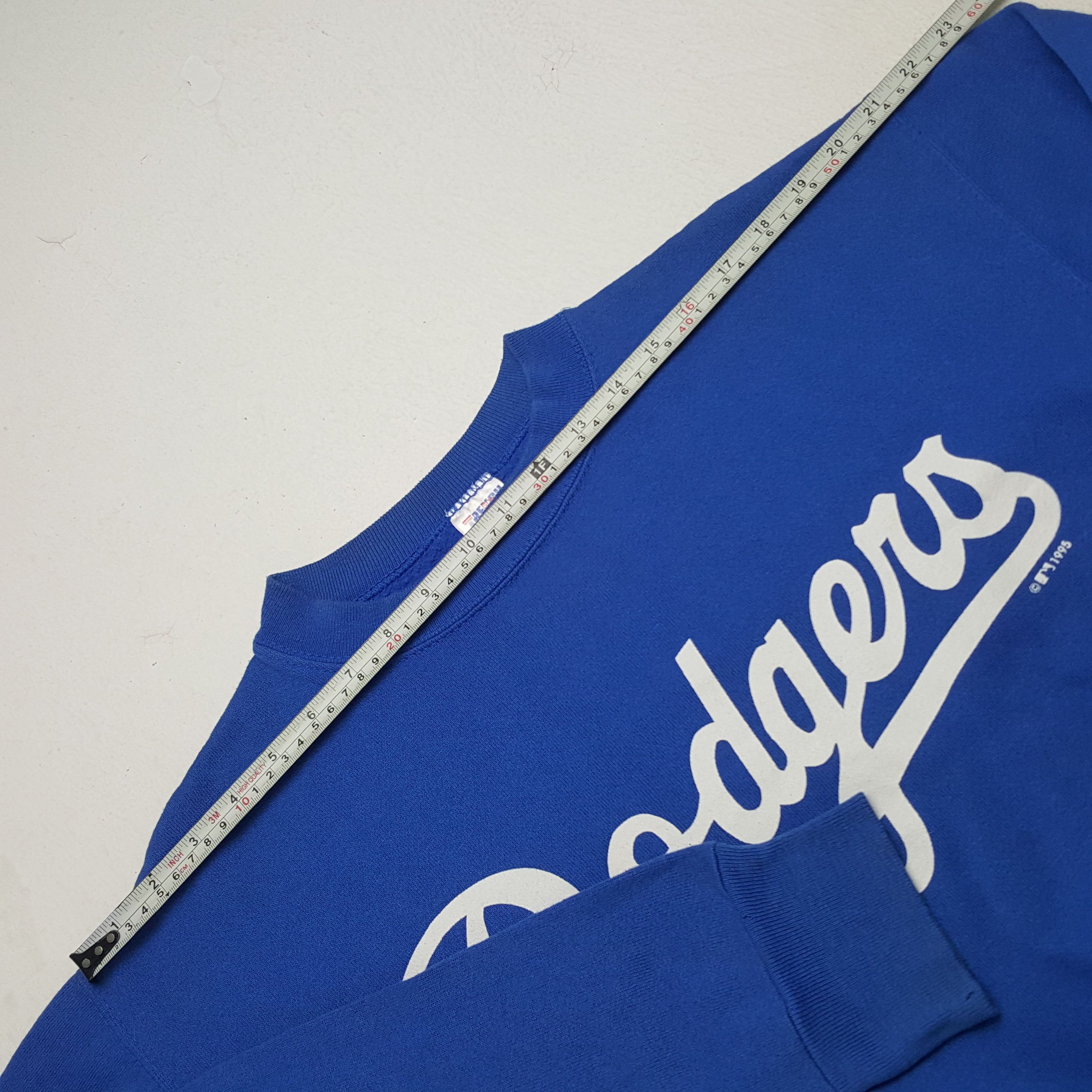 MLB × Vintage Vintage 90's MLB Dodgers Los Angeles Baseball Sweatshirt Size US M / EU 48-50 / 2 - 9 Thumbnail