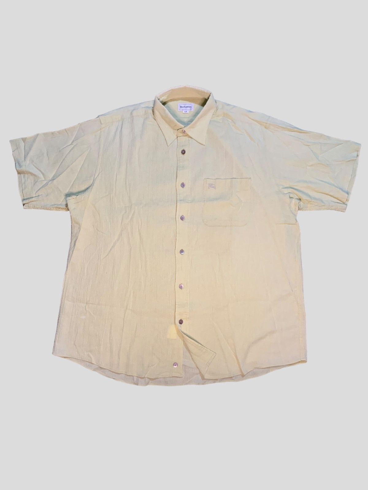 Burberry × Vintage Vintage burberrys pleated shirt Size US XL / EU 56 / 4 - 3 Thumbnail