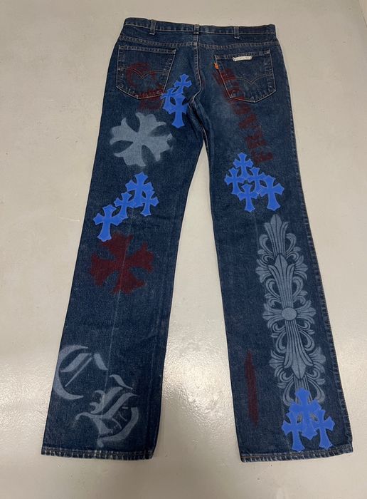 Chrome Hearts Chrome Hearts Stencil Jeans Denim Grailed