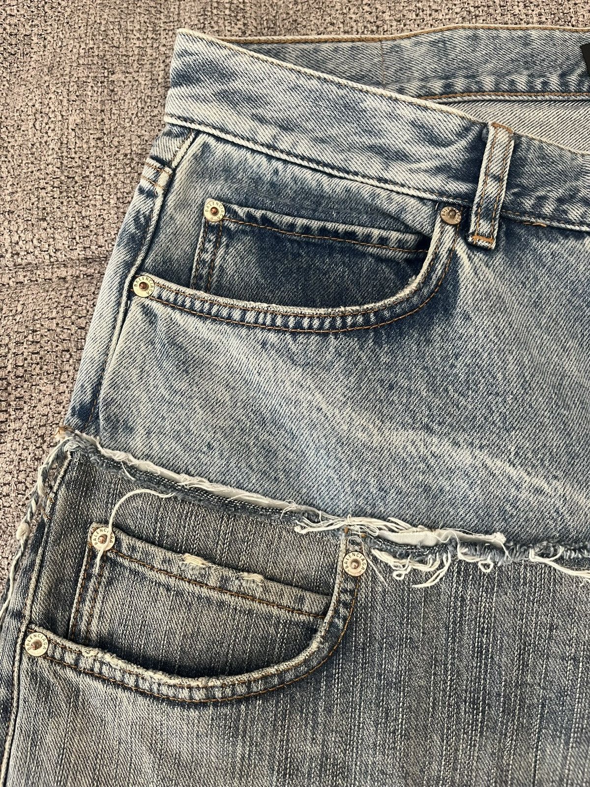 Balenciaga BALENCIAGA CUT UP DENIM BLUE Size US 33 - 6 Thumbnail