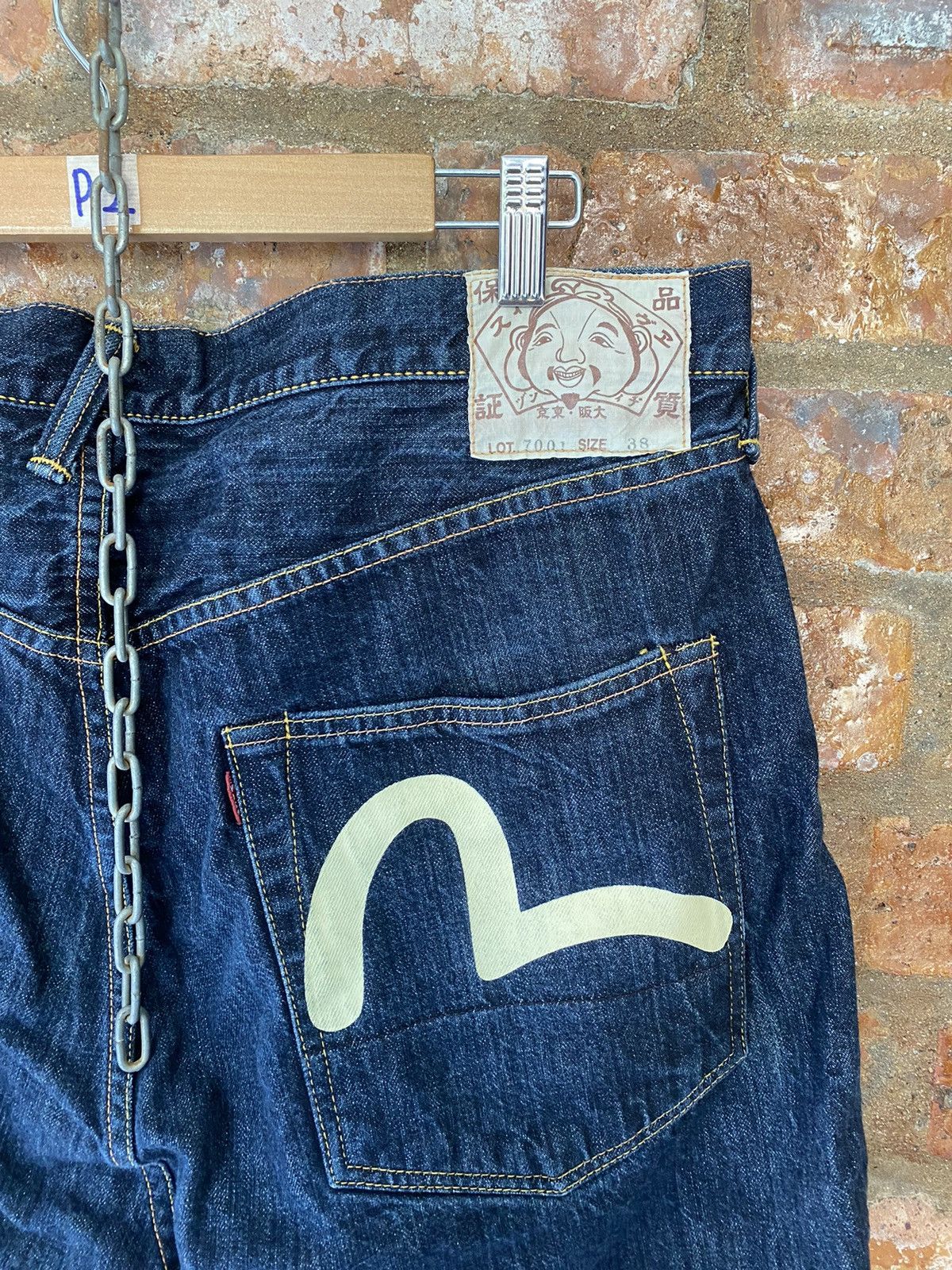 Evisu × Japanese Brand 2000s EVISU by Yamane denim short or 3/4 Size US 39 - 10 Thumbnail