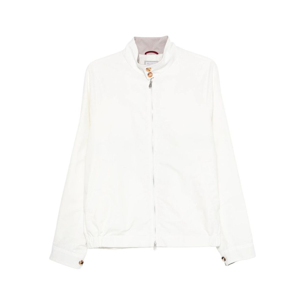 Brunello Cucinelli Brunello Cucinelli WHITE Jackets - Lightweight Jackets Size US M / EU 48-50 / 2 - 1 Thumbnail