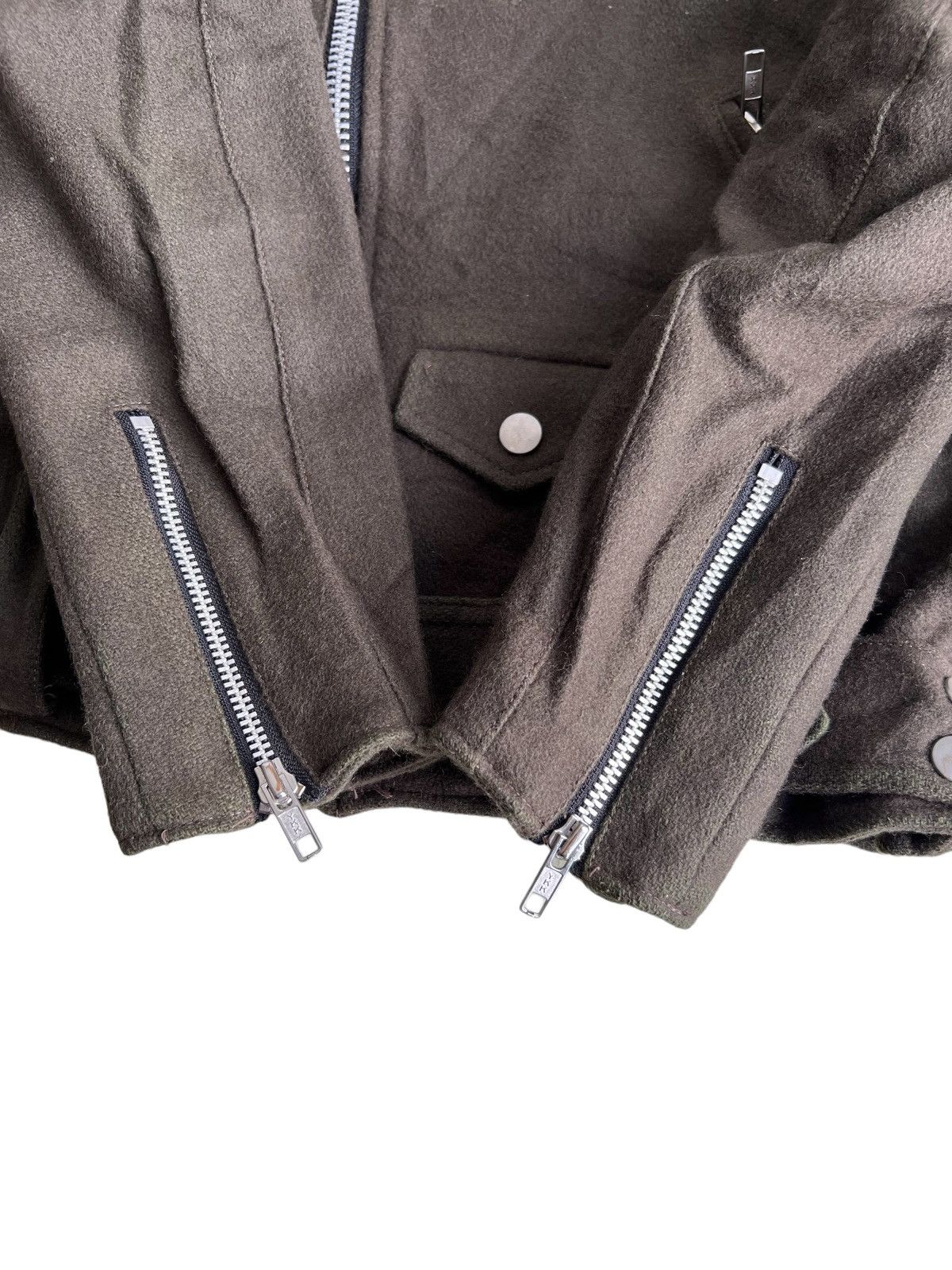 Yasuyuki Ishii Double Collar Ziper Wool Biker Perfecto Jacket Royce Rasly Size US S / EU 44-46 / 1 - 7 Thumbnail
