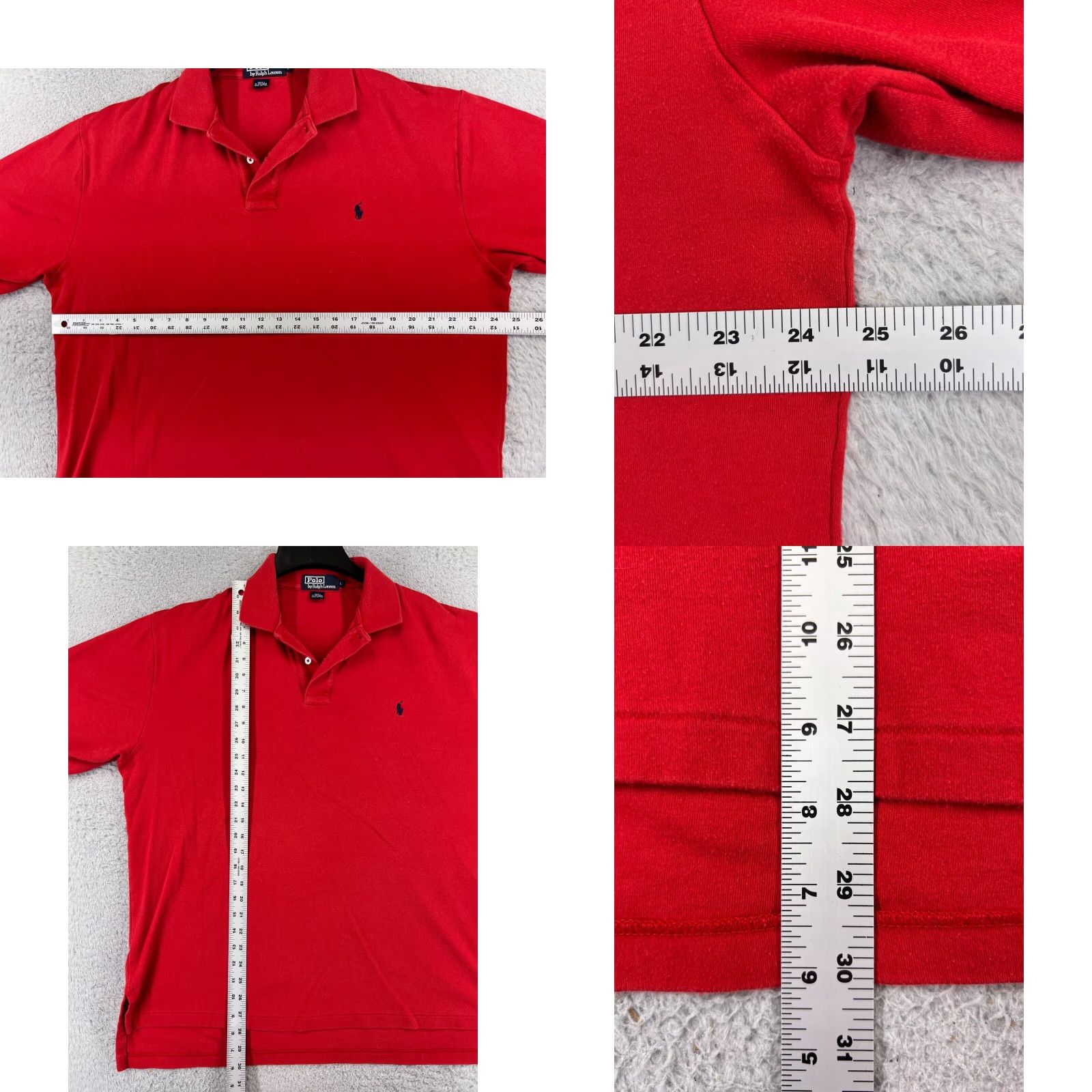 Ralph Lauren VINTAGE Polo Ralph Lauren Shirt Polo Shirt Adult Large Red 100% Cotton Jersey Golf Golfer Mens Size US L / EU 52-54 / 3 - 8 Thumbnail