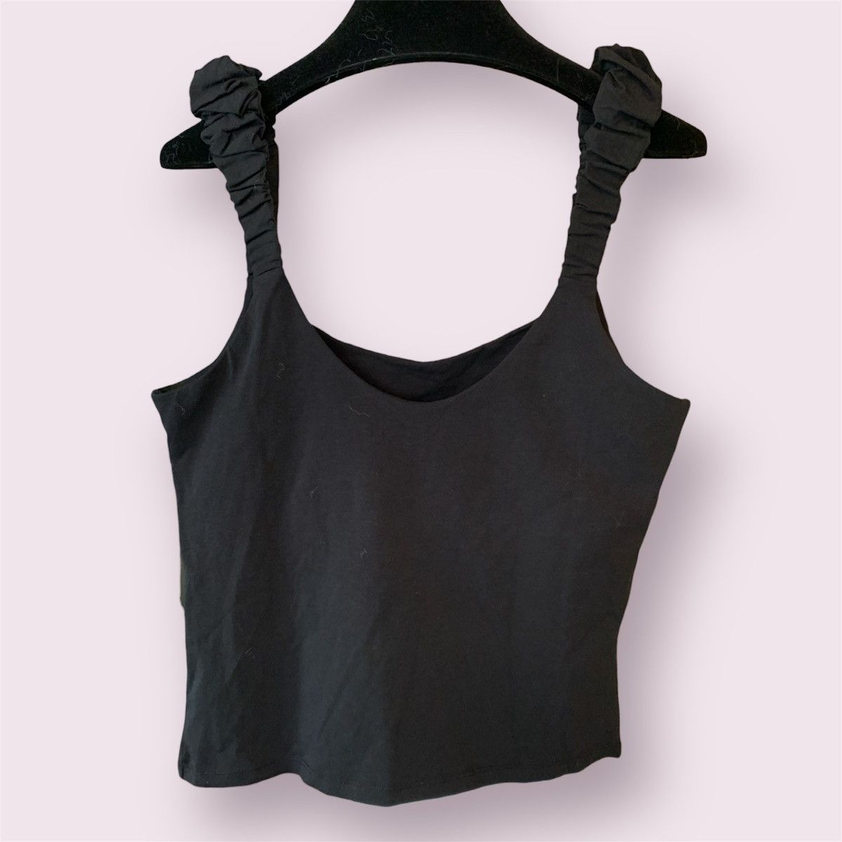 French Connection Ruge Strap Black Camisole Tank Top Size L / US 10 / IT 46 - 2 Thumbnail