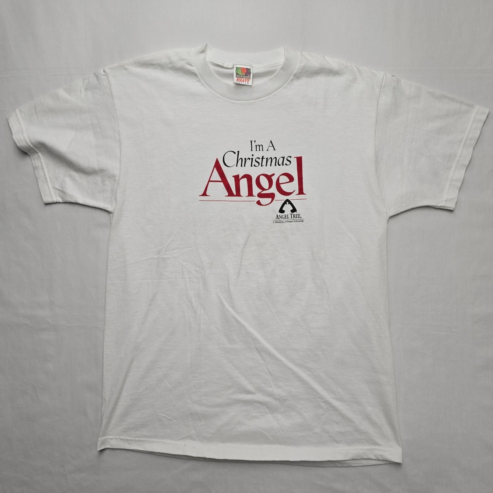 Fruit Of The Loom × Vintage Vintage Angel Shirt Fruit Of The Loom Im A Christmas L Tee Size US L / EU 52-54 / 3 - 1 Thumbnail