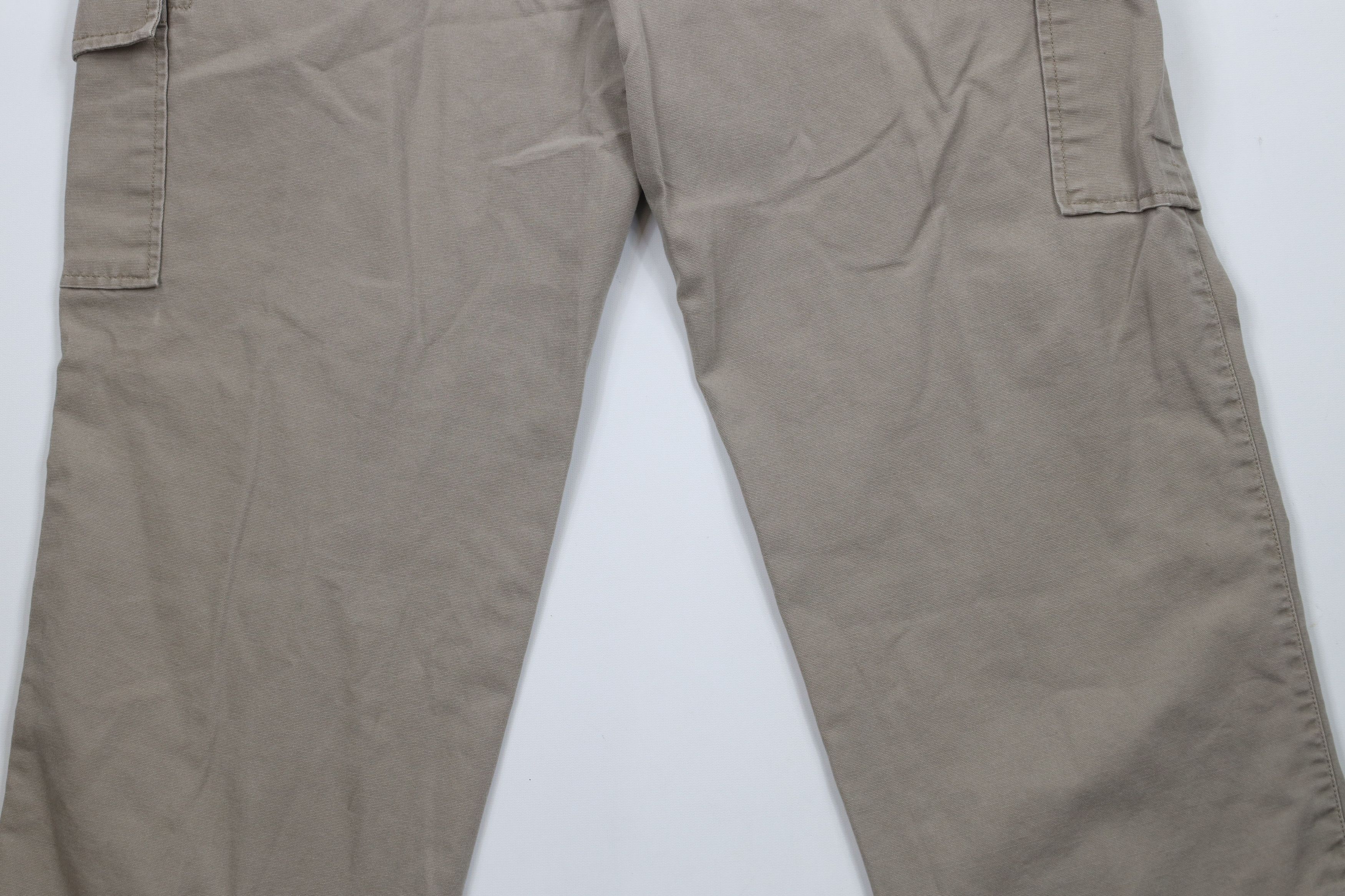 Vintage Vintage 90s Y2K Streetwear Canvas Wide Leg Cargo Pants Beige Size US 40 / EU 56 - 11 Thumbnail