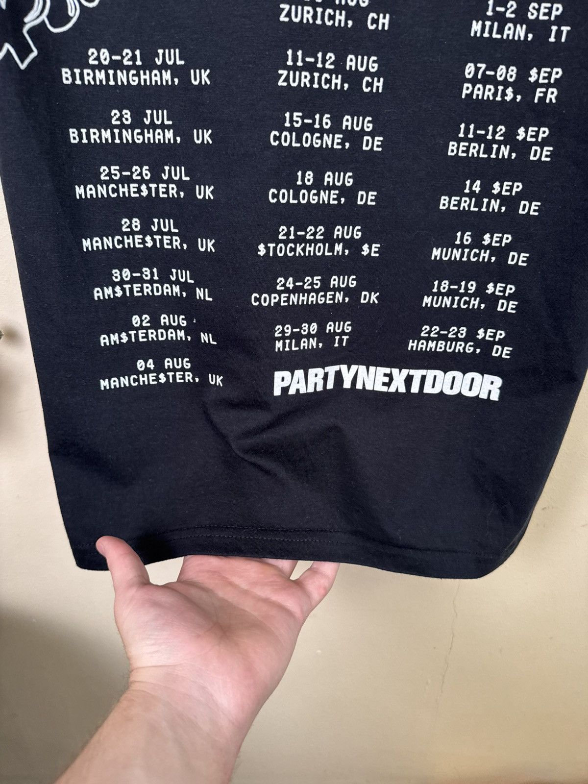 Drake Partynextdoor x Drake Some Special Shows 4 Eu Tour Tee S Size US S / EU 44-46 / 1 - 12 Thumbnail