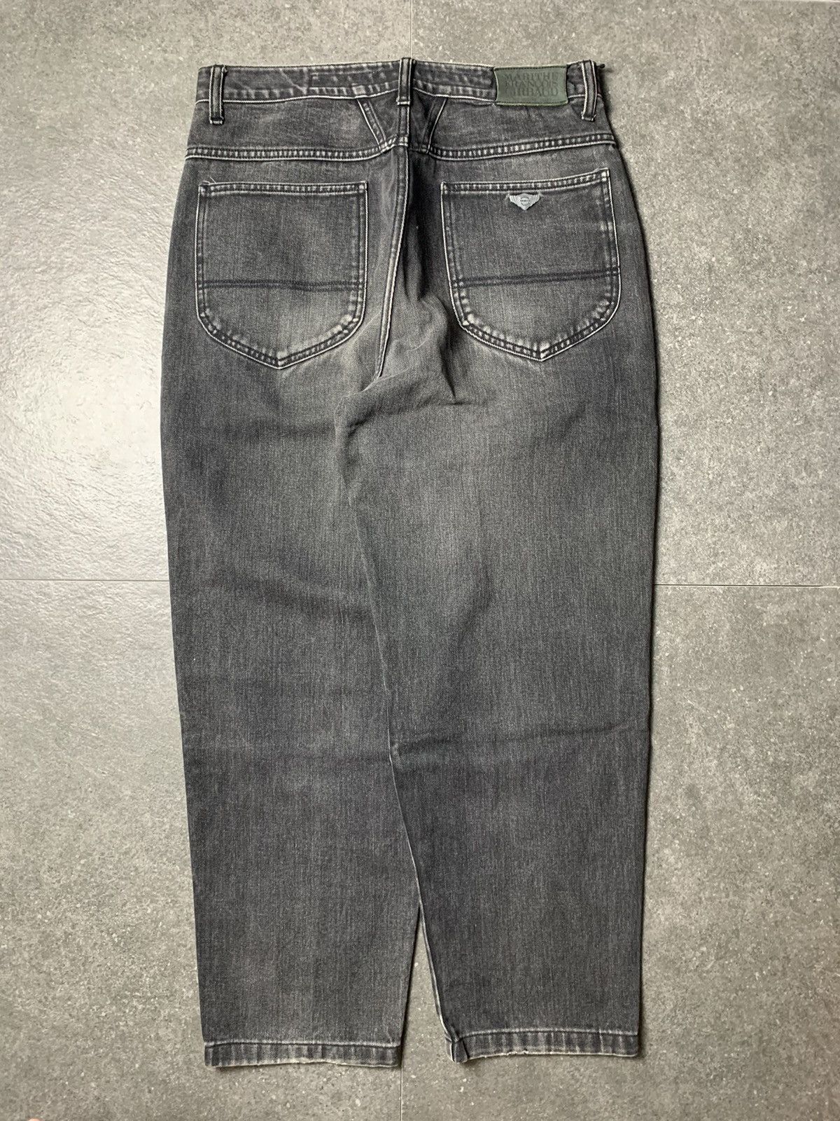 Marithe + Francois Girbaud Marithe Francois Girbaud Black Washed Baggy Denim Size US 30 / EU 46 - 10 Thumbnail