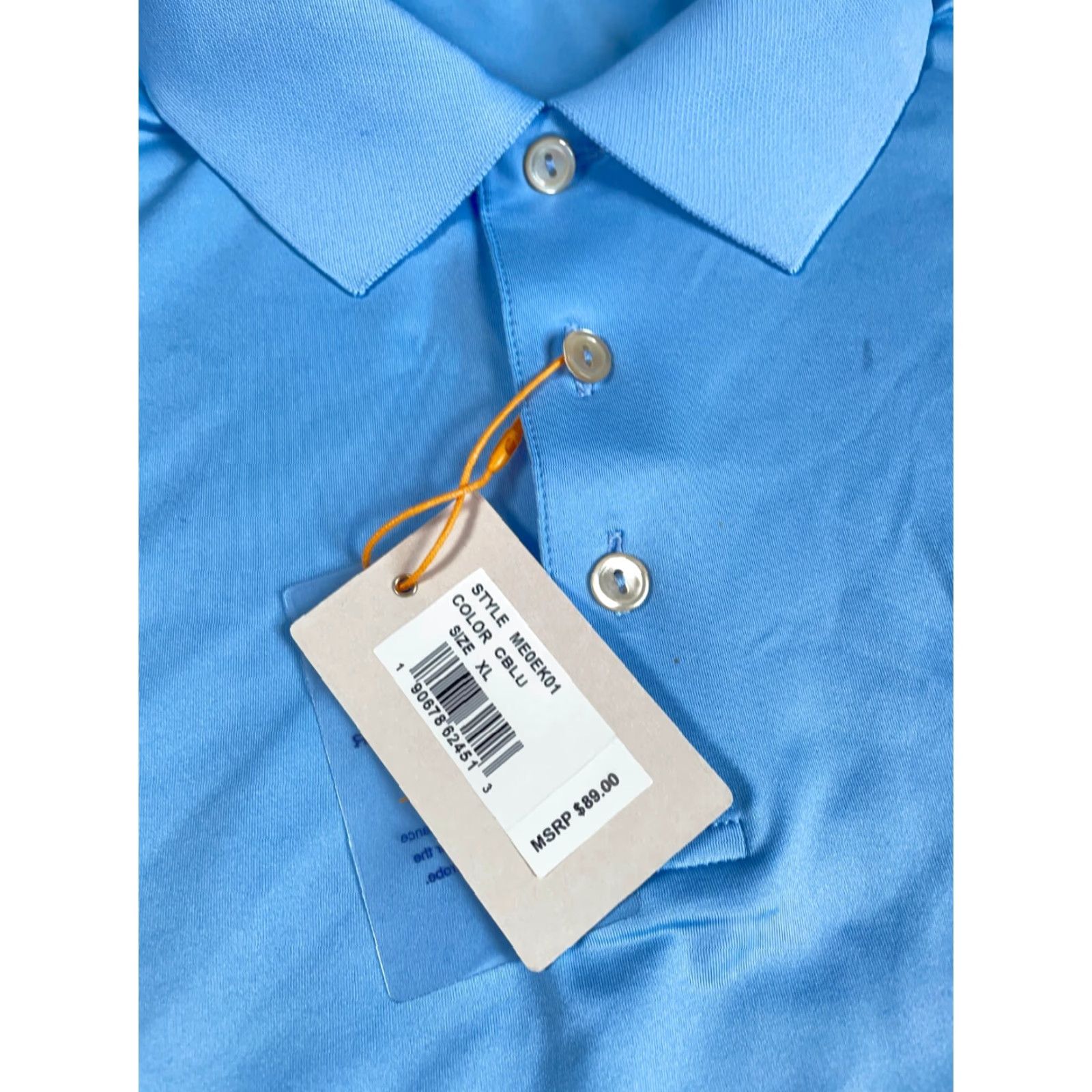 Peter Millar Peter Millar Polo Shirt Adult XL Light Blue Summer Comfort Stretch Farms Size US XL / EU 56 / 4 - 5 Thumbnail