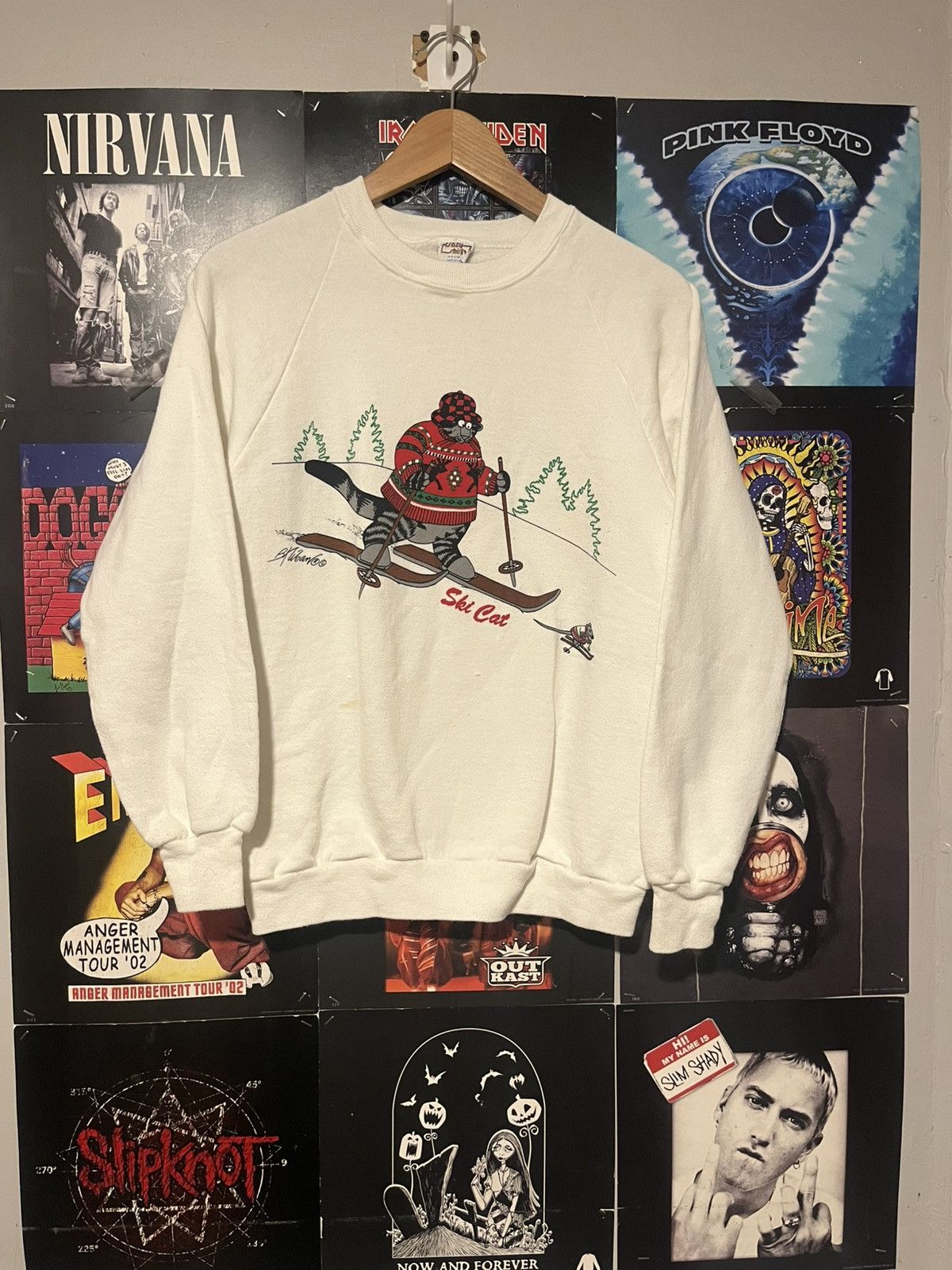 Other Vintage 80’s made in USA Crazy Shirts Kliban Cat Ski sweater Size US XS / EU 42 / 0 - 1 Thumbnail