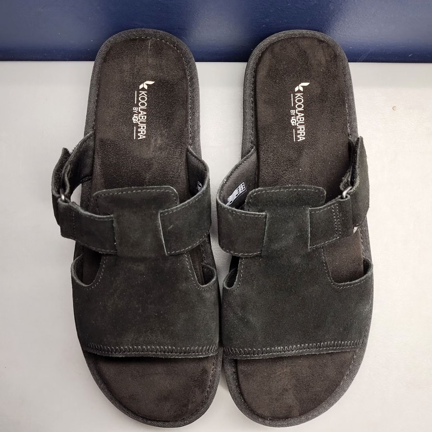 Ugg Koolaburra by UGG Tizz Slide Sandals Womens Size 11 Black Suede Comfort Slip On LW 329 Size US 11 / IT 41 - 6 Thumbnail