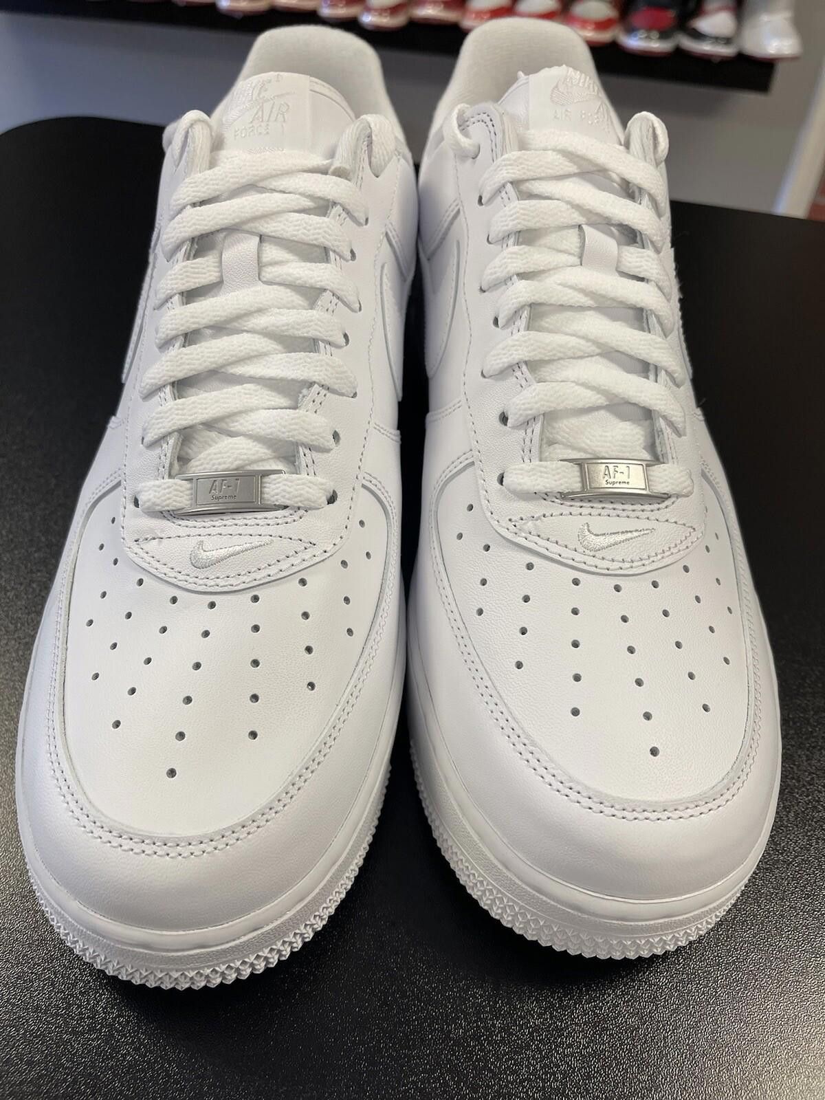 Nike Size 12 - Nike Air Force 1 Low x Supreme White (CU9225-100) Size US 12 / EU 45 - 6 Thumbnail