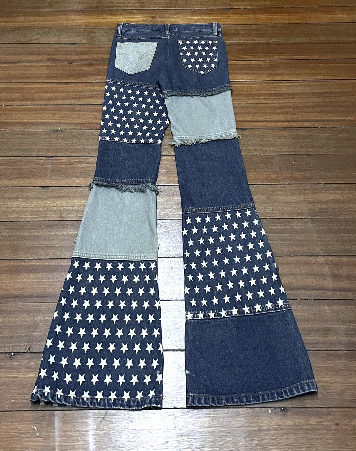 Hysteric Glamour × Japanese Brand × Vintage Rare Vintage Japanese Brand Estacot Hagi Flared Jeans 1990s Size US 29 - 2 Thumbnail