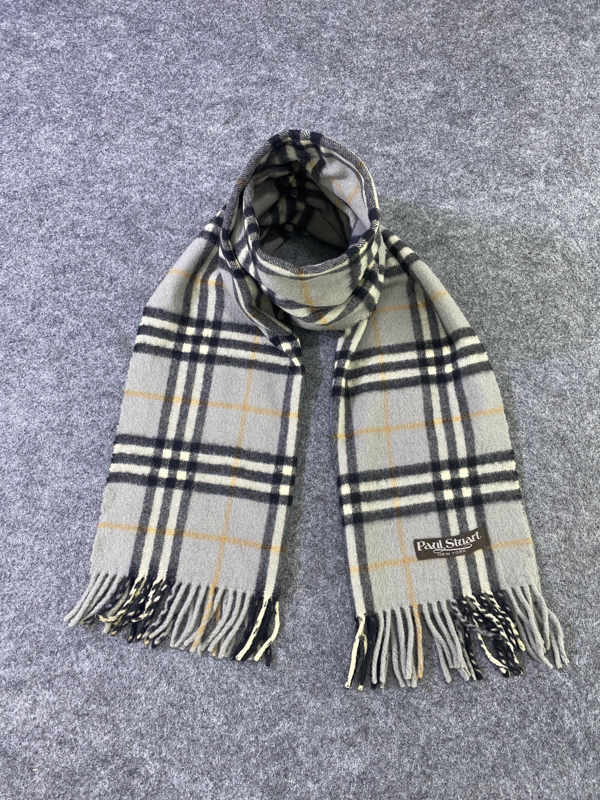 Paul Stuart × Vintage Paul Stuart Scarf / Muffler / Neckwear -T1026 Size ONE SIZE - 1 Thumbnail