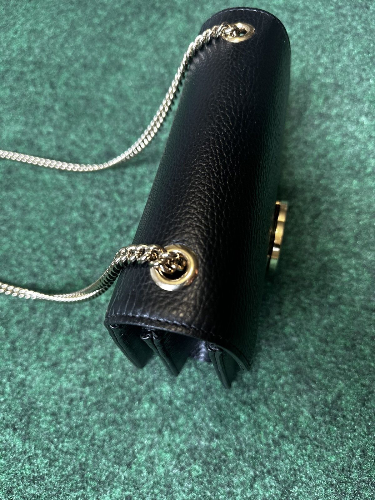 Gucci Gucci GG Interlocking Black Leather Shoulder Bag - 510304 Size ONE SIZE - 10 Thumbnail