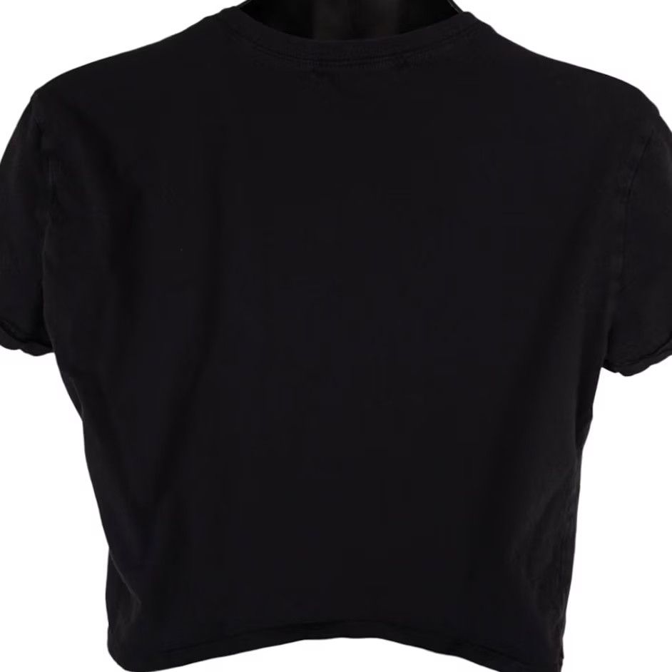 Vintage Zodiac Signs Crop Top T Shirt Womens Large Black Constellations Stars One Heart Clothing Shirts Cropped Crew Neck Short Sleeve Cotton Women Size L / US 10 / IT 46 - 4 Thumbnail
