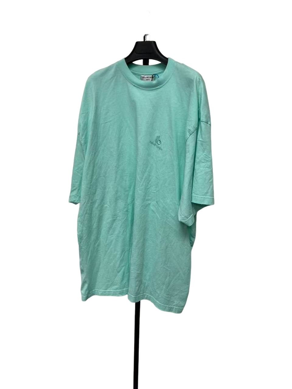 Balenciaga Balenciaga Mint Logo Short Sleeve T-Shirt Size 3 Size US L / EU 52-54 / 3 - 1 Thumbnail