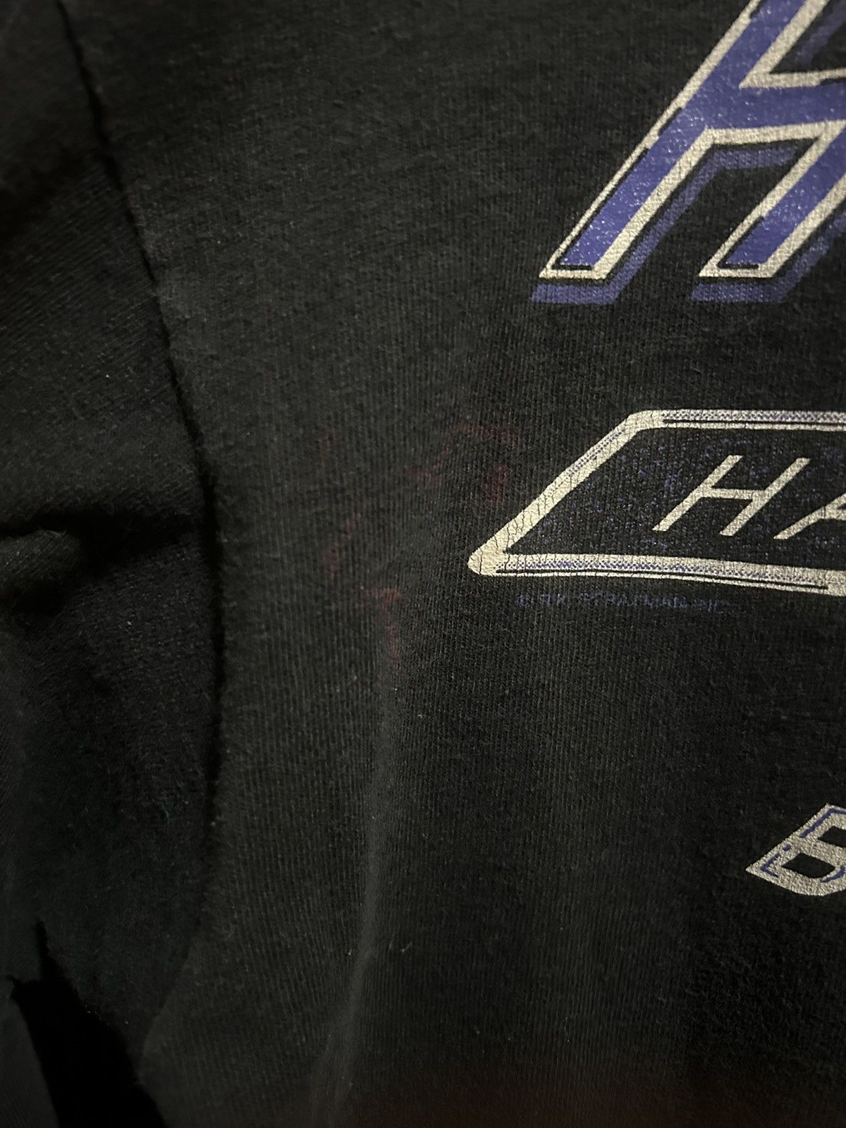 Harley Davidson VTG 90s Harley Davidson Purple Lighting LongSleeve Size L Size US L / EU 52-54 / 3 - 6 Thumbnail