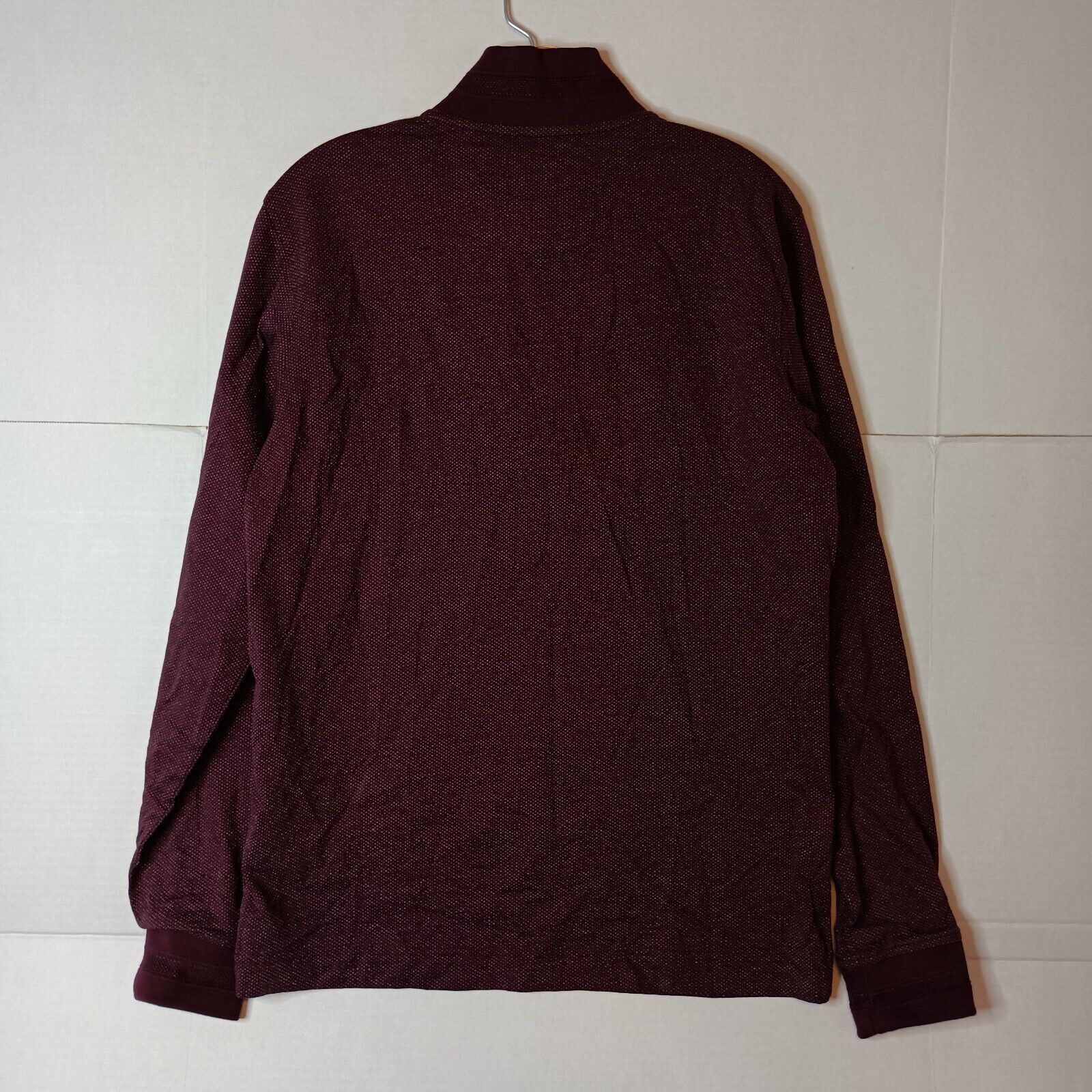 Robert Graham Robert Graham 1/4 Zip Pullover Men's M Berry Classic Fit Size US M / EU 48-50 / 2 - 9 Thumbnail