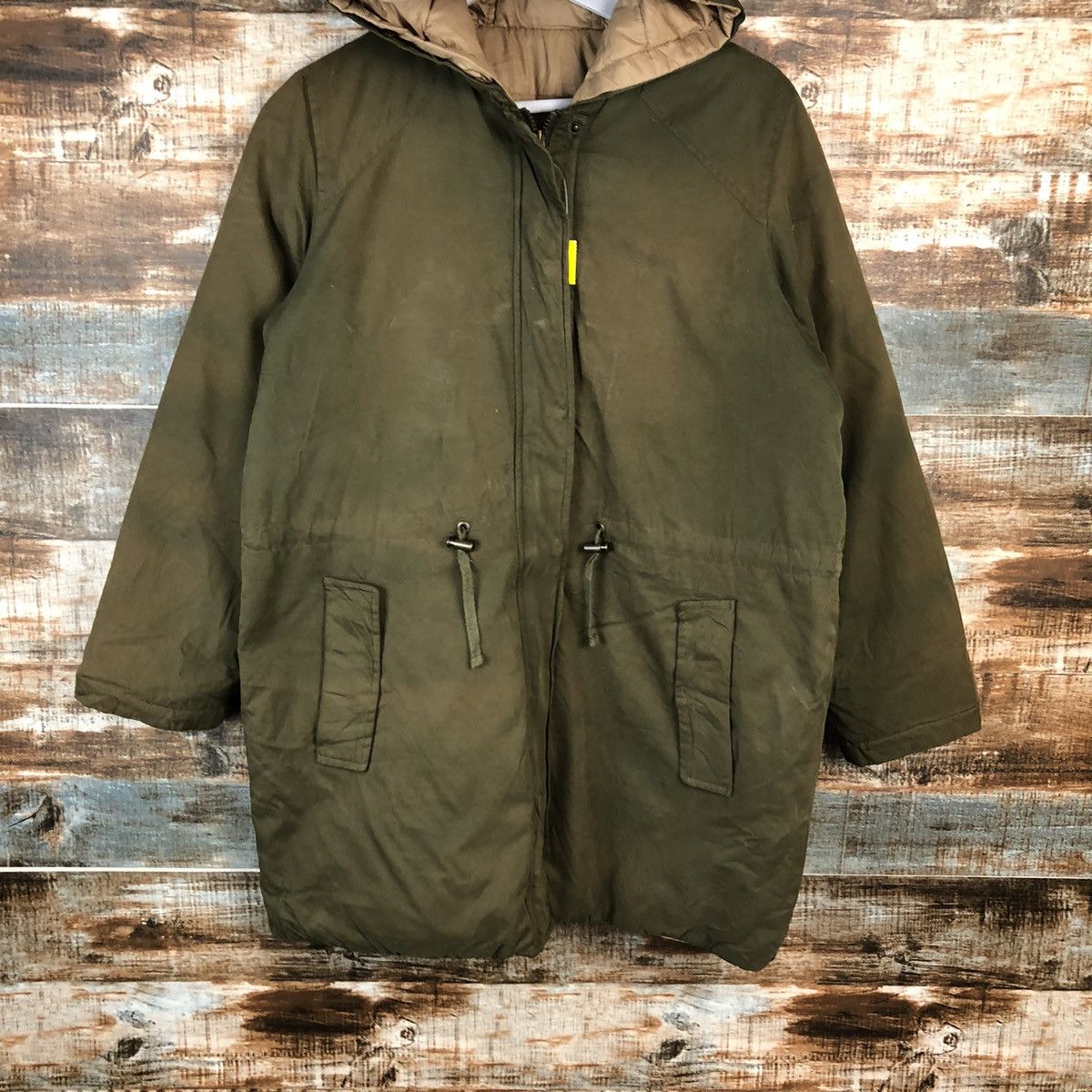 Japanese Brand × Vintage Les Hwages Green faded Parkas Hoodie #A1616 Size US L / EU 52-54 / 3 - 3 Thumbnail