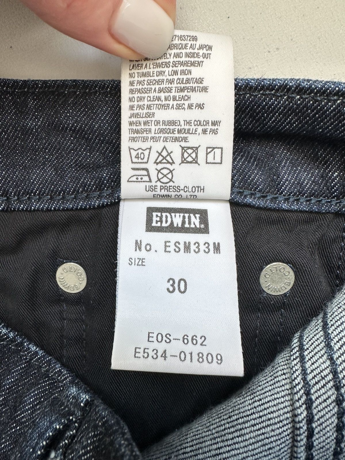 Edwin Edwin Skinny Denim Jeans Size US 30 / EU 46 - 12 Thumbnail