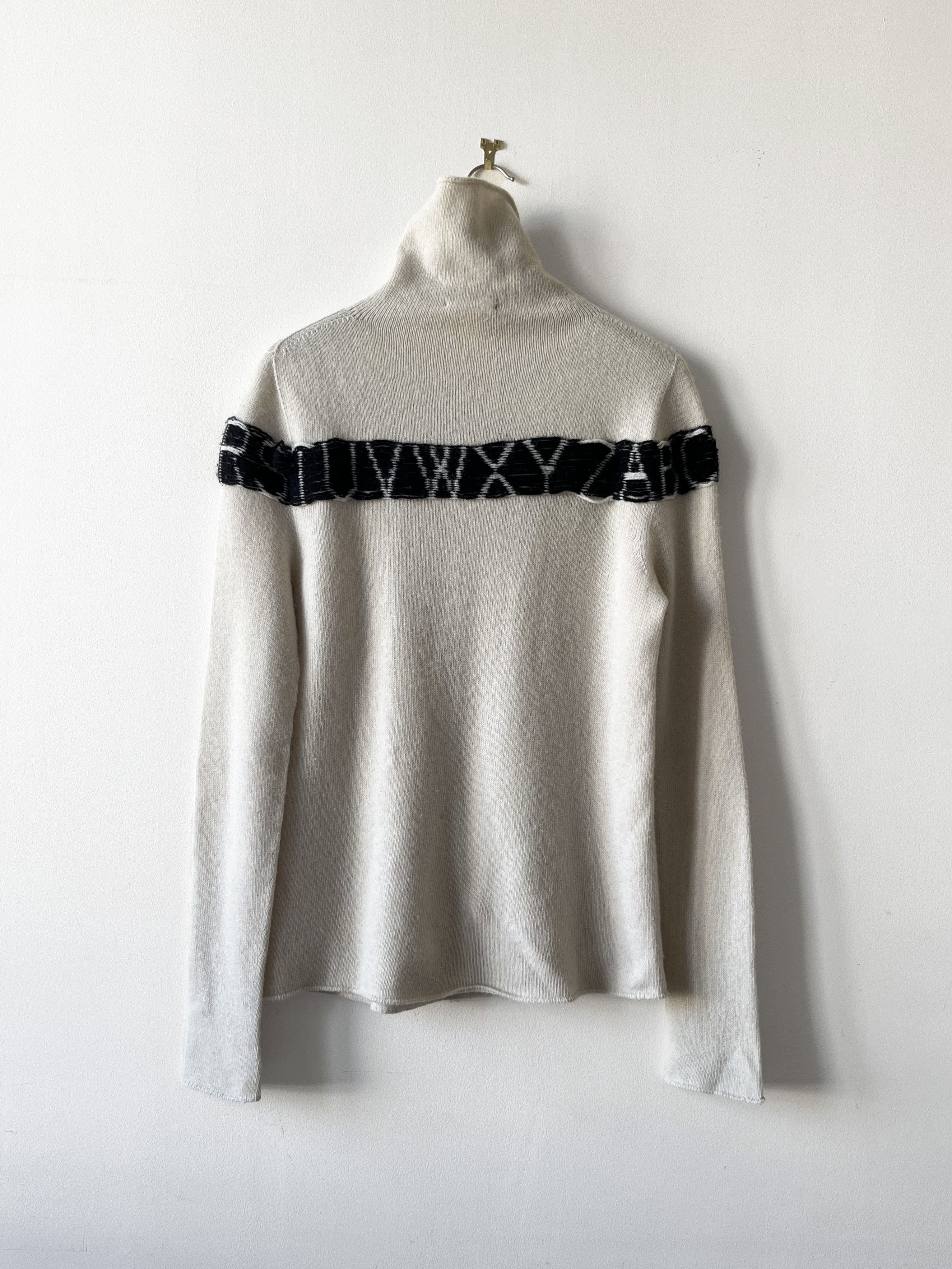Y's × Yohji Yamamoto Y's Yohji Yamamoto Alphabet letters knit sweater Size M / US 6-8 / IT 42-44 - 2 Thumbnail