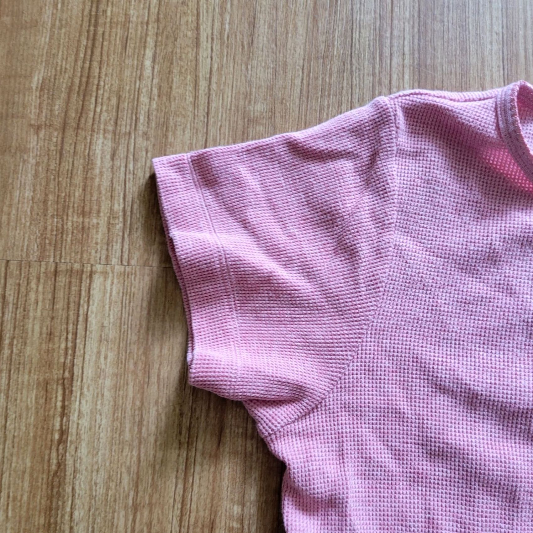 Eddie Bauer Eddie Bauer Shirt Womens Medium Pink Thermal Round Snap Buttons Short Sleeves Size M / US 6-8 / IT 42-44 - 3 Thumbnail