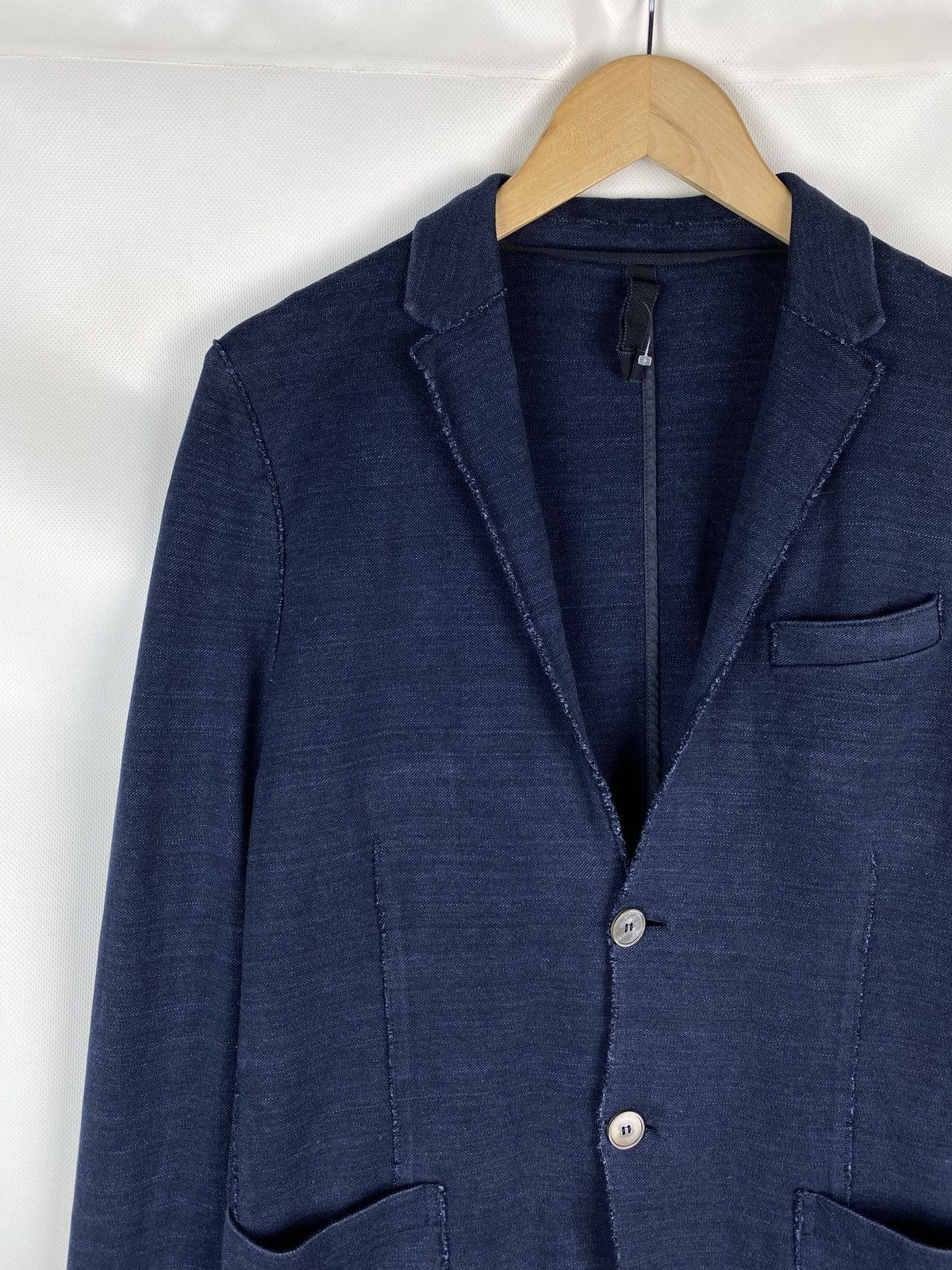 Harris Wharf London Harris Wharf London cotton linen unlined blazer jacket Size 40R - 4 Thumbnail