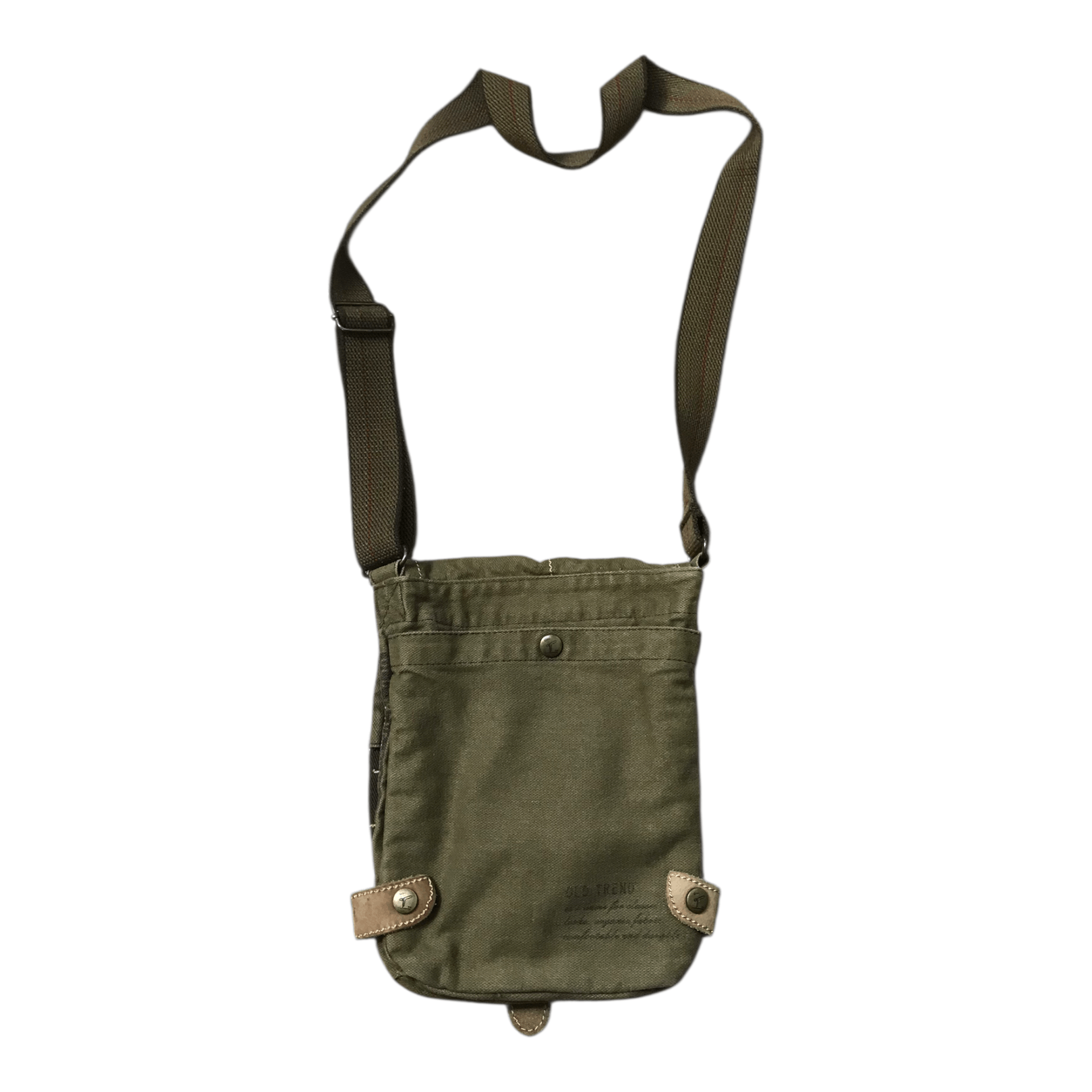 Japanese Brand Old Trend green Army camvas Sling Bag Size ONE SIZE - 5 Thumbnail