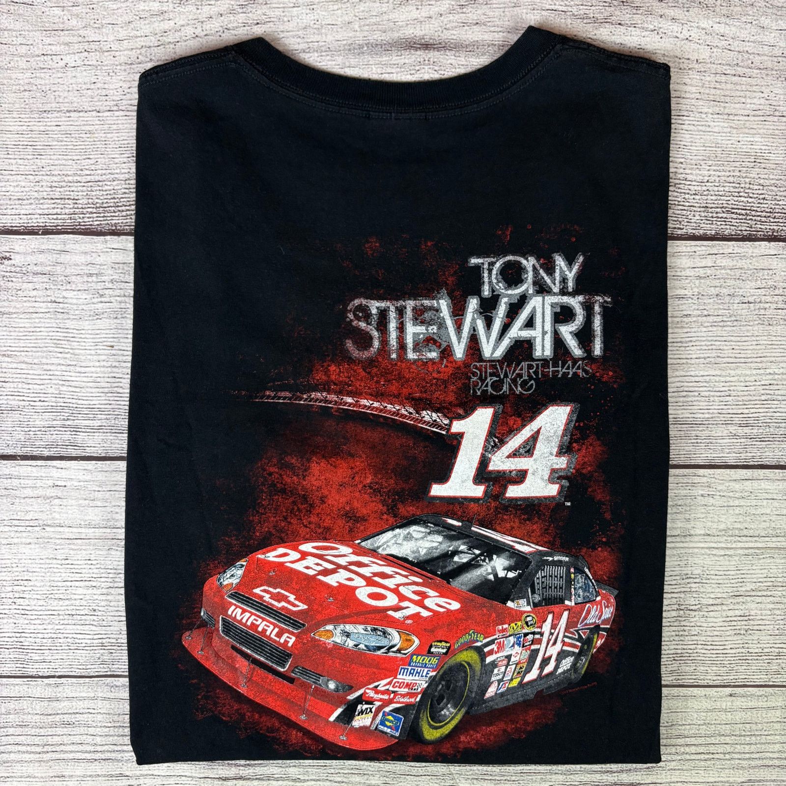 NASCAR × Vintage 2010 Tony Stewart Office Depot Nascar Racing T-shirt Size US XL / EU 56 / 4 - 2 Thumbnail