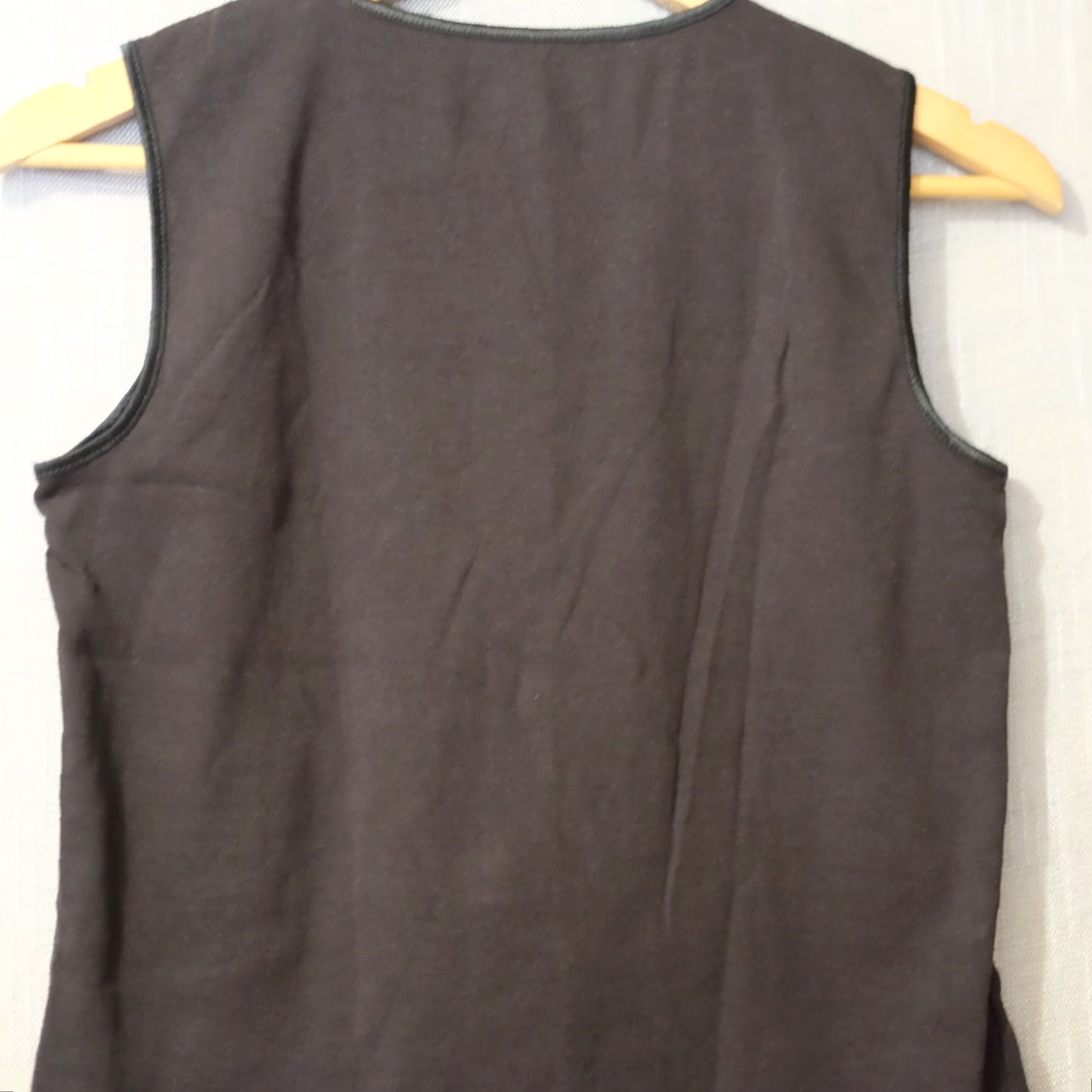 Vintage Christopher & Banks Black Tank Top Women's S Tank 100% Cotton Knit Sleeveless Crew Neck Basic Casual Workwear Shirt Size S / US 4 / IT 40 - 5 Thumbnail
