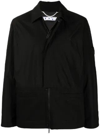 Off-White o1gr1nt0125 Hybrid Coach Jacket in Black Size US M / EU 48-50 / 2 - 1 Thumbnail