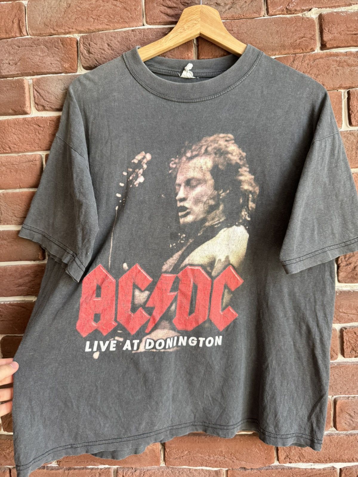 AC/DC 90s AC DC Live At Donington Vintage Metal Rock Band Tee Size US M / EU 48-50 / 2 - 3 Thumbnail