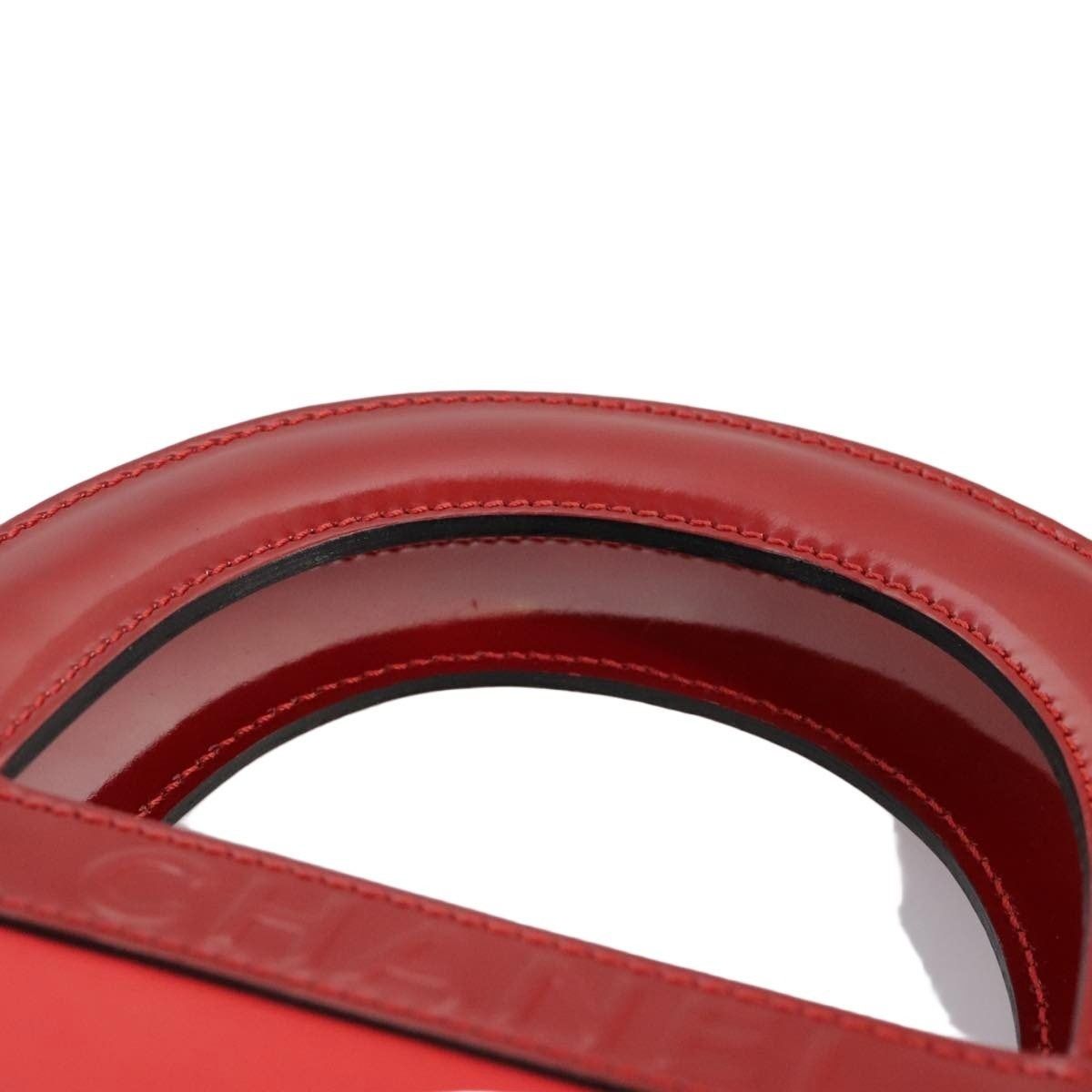 Chanel Chanel Leather Mademoiselle Choco Bar Line Tote Bag Red Size ONE SIZE - 14 Thumbnail