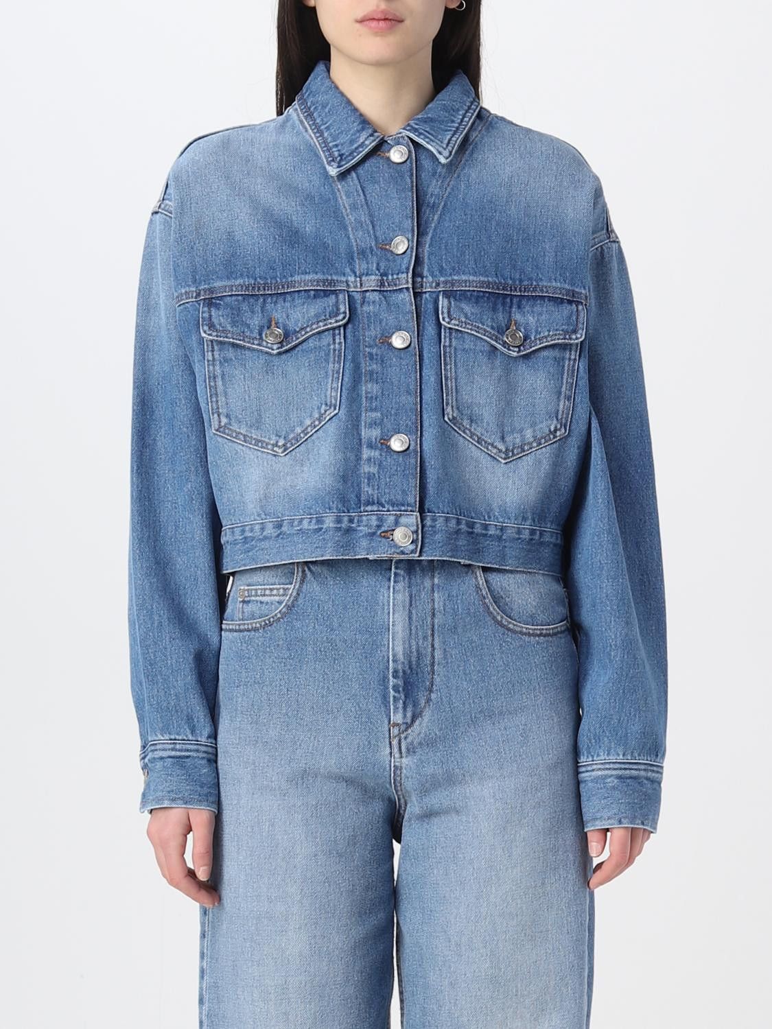 Isabel Marant Etoile o1B3y1r0526 Tadia Denim Jacket in Blue Size S / US 4 / IT 40 - 1 Thumbnail