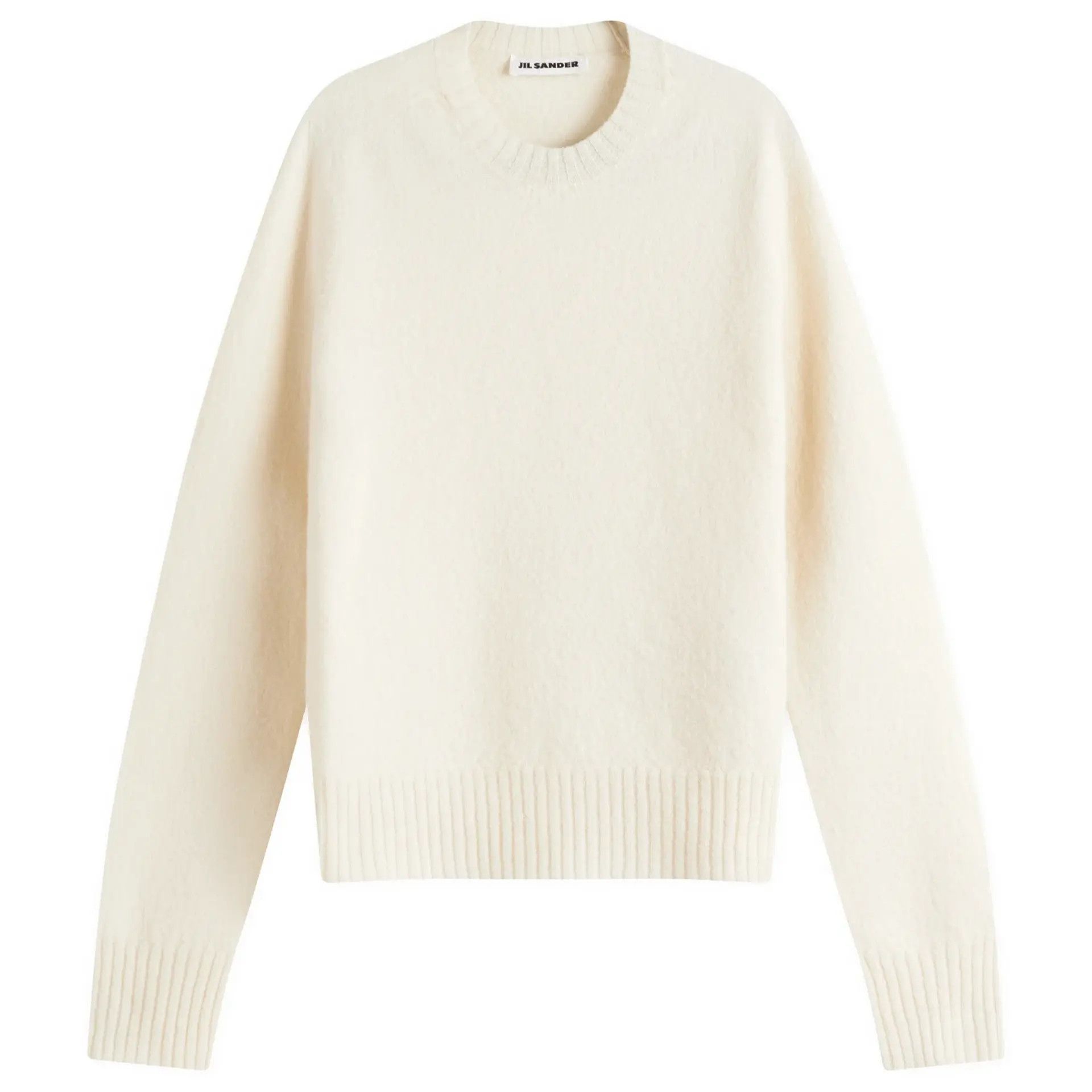 Jil Sander o1s22i1n0125 Wool crewneck Sweater in Beige Size XXS / US 00 / IT 34 - 1 Thumbnail
