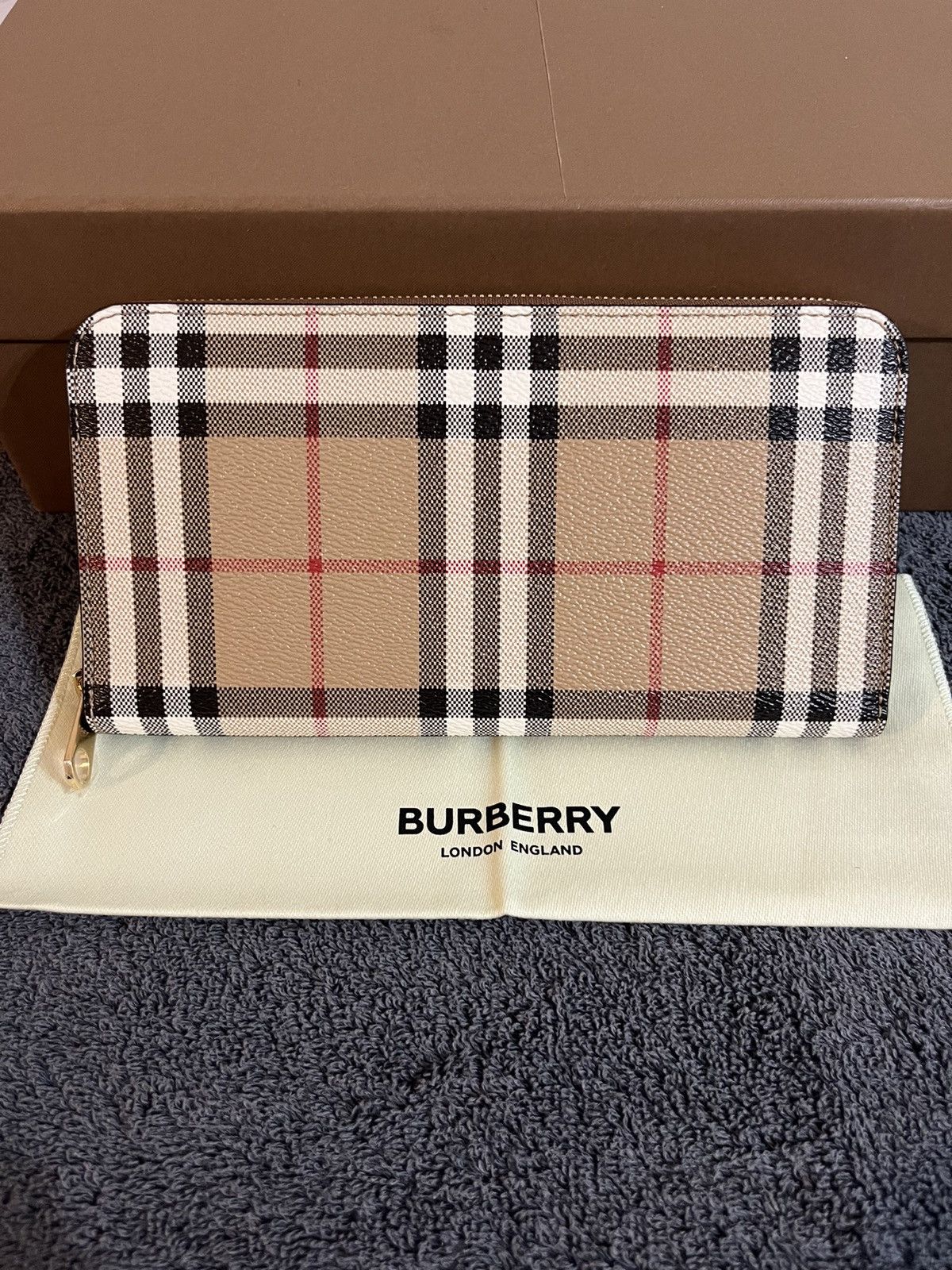 Burberry Burberry Check Zip Wallet Size ONE SIZE - 6 Thumbnail
