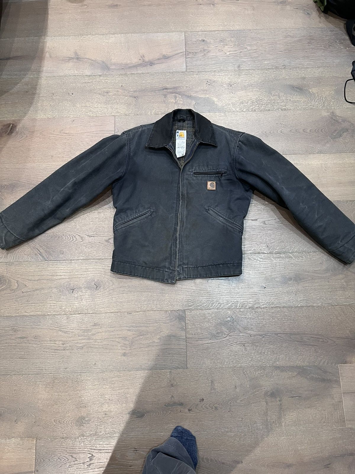 image of Carhartt Detroit Jacket in Black, Men's (Size Small)