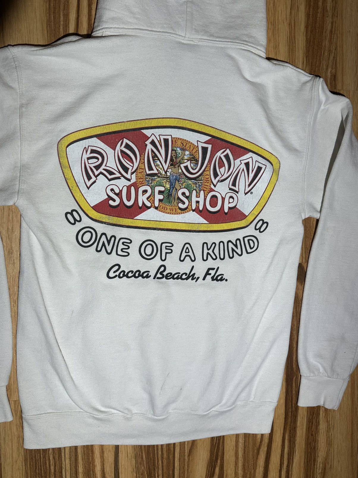 Ron Jon Surf Shop Ron Jon Surf Shop Hawaiian dancer White Hoodie Size US S / EU 44-46 / 1 - 9 Thumbnail