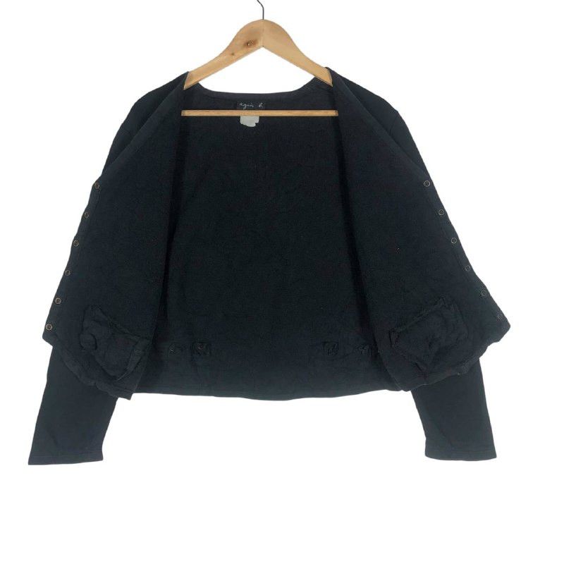 agnes b. Vintage Agnes B. Button Sweatshirt Jacket Size M / US 6-8 / IT 42-44 - 5 Thumbnail