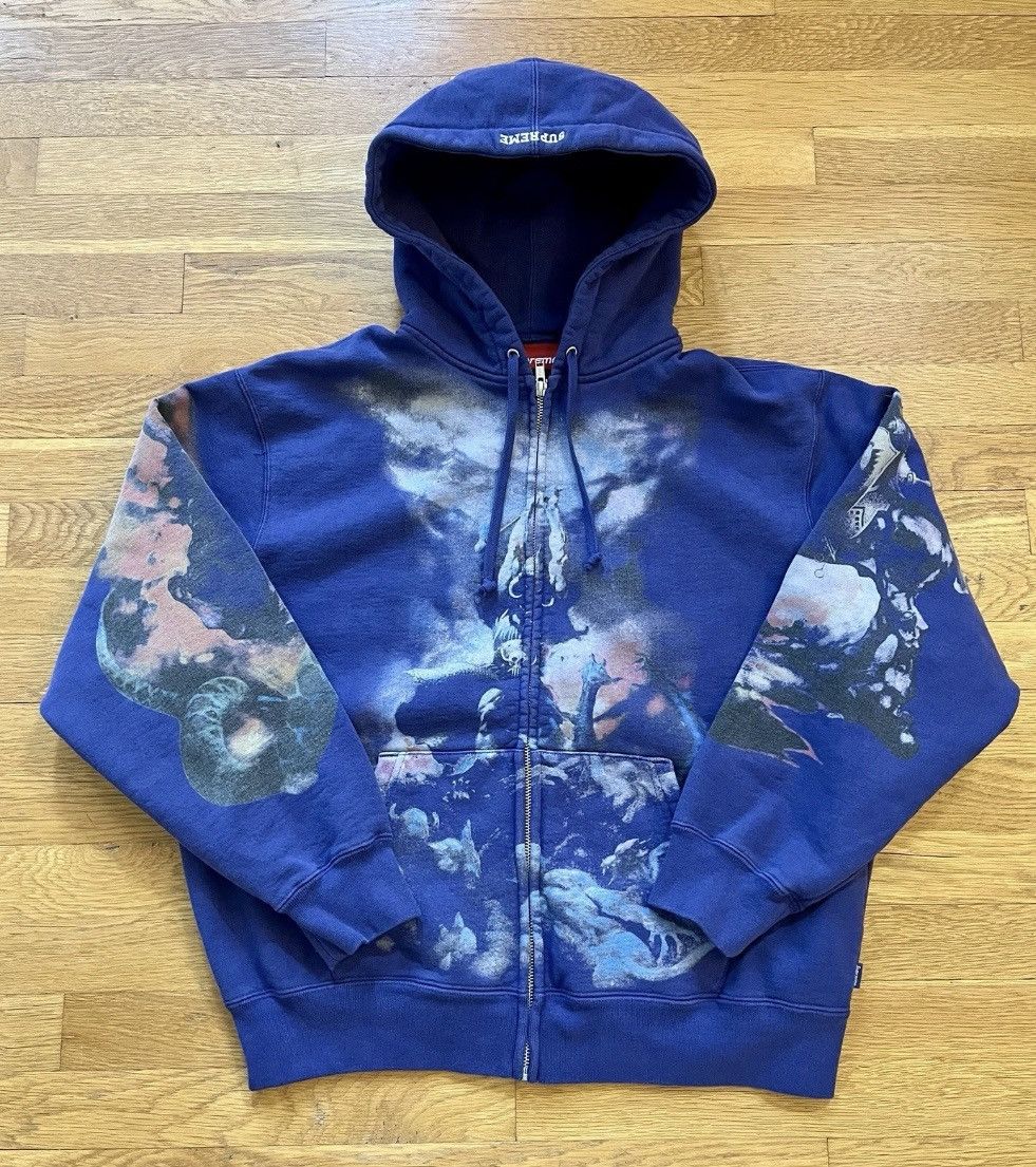トップス supreme Frank frazetta zip up hoodie Supreme Frank Frazetta Zip Up Hooded Sweatshirt (FW24) - $198
