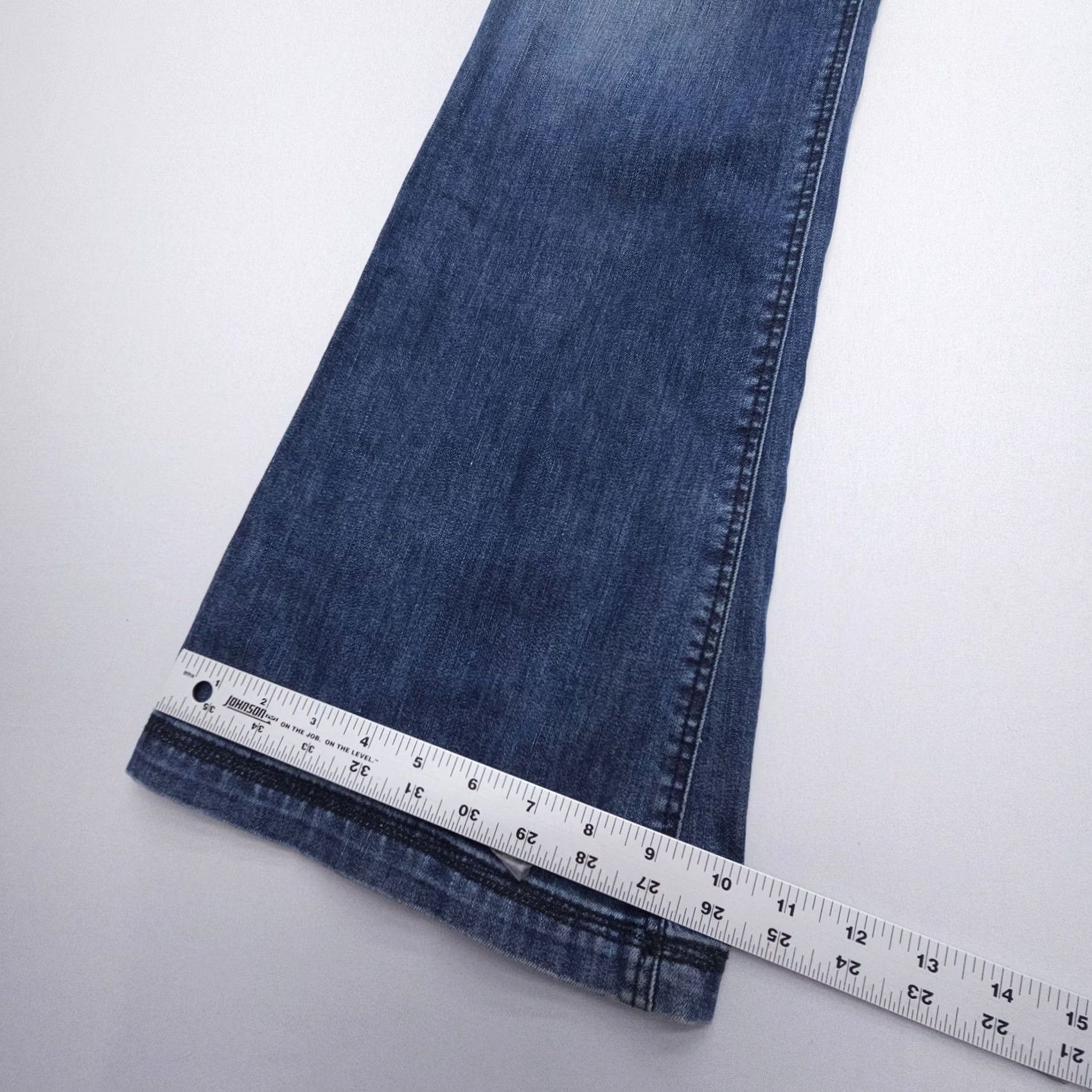 Silver Jeans Co. VINTAGE Silver Jeans Keri Low Rise Flare Jeans Size 30 x 34 Dark Wash Y2K Boho 2000s Womens Size 30" / US 8 / IT 44 - 6 Thumbnail