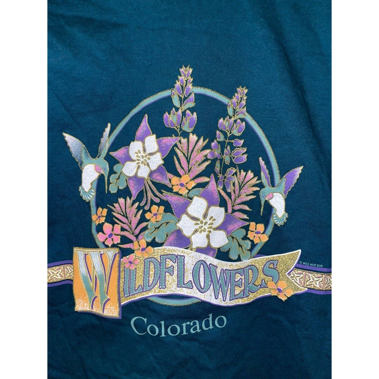 Jerzees Vintage Test Print Shirt Arizona Cactus Wildflower Tee VTG L Size US L / EU 52-54 / 3 - 11 Thumbnail