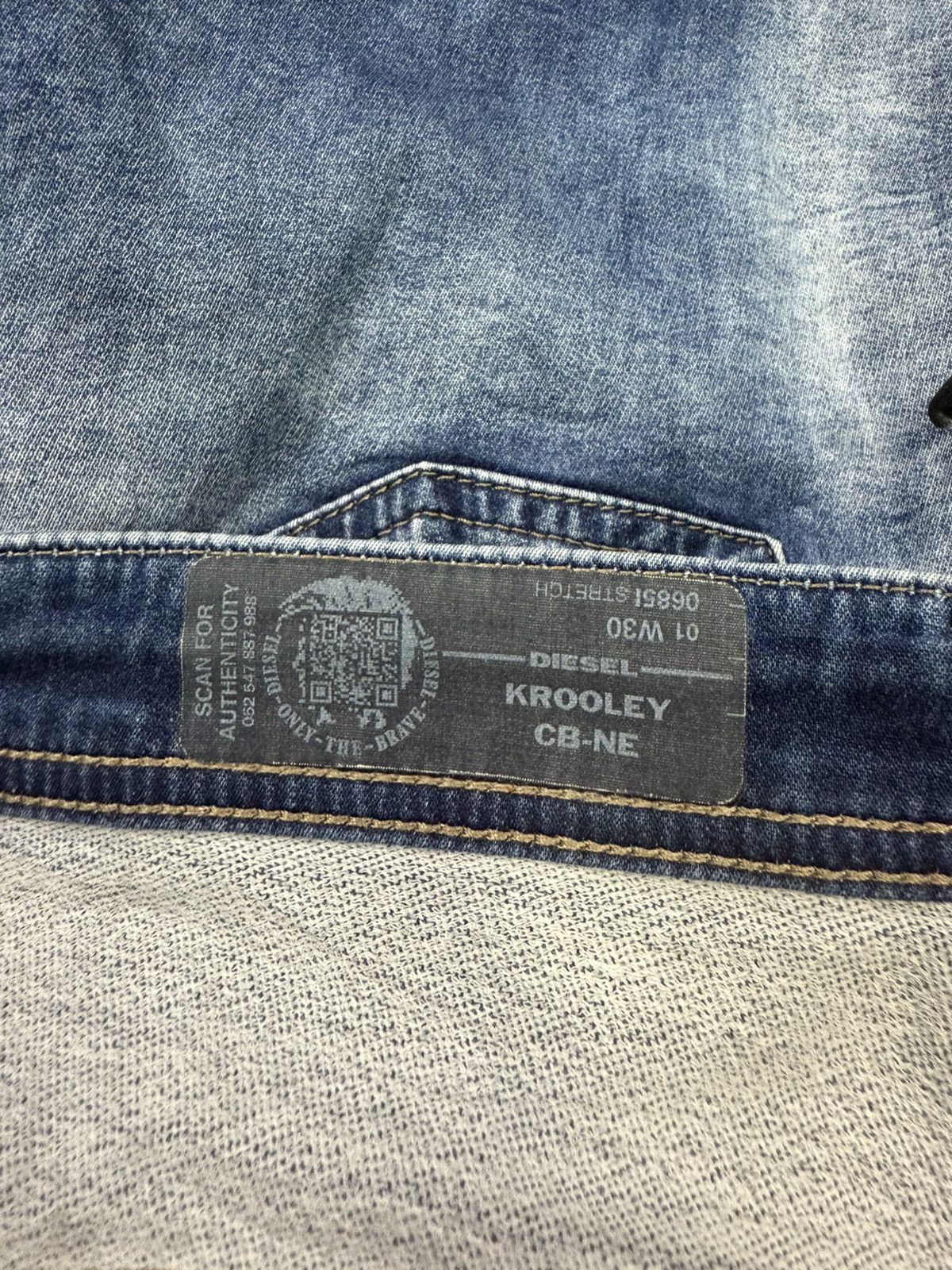 Diesel DIESEL KROOLEY DENIM SWEAT PANT Size US 32 / EU 48 - 10 Thumbnail