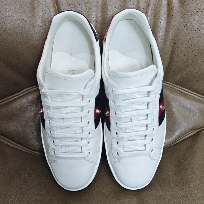 Gucci Gucci Stylish White Sneakers with Colorful Stripes - Size US 8 / EU 41 - 8 Thumbnail