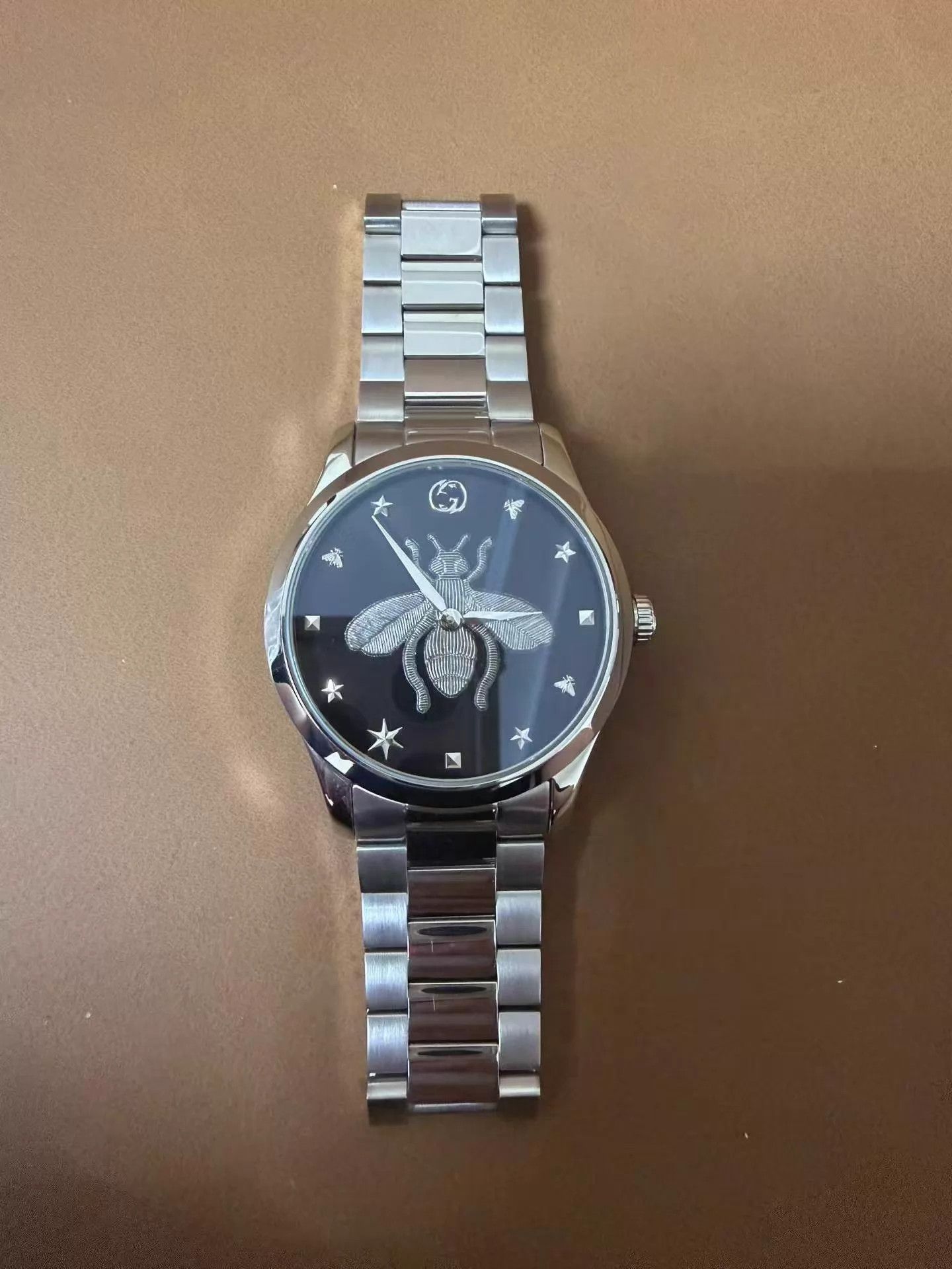 Gucci Gucci Black Dial Bee Motif Watch - New Size ONE SIZE - 1 Thumbnail
