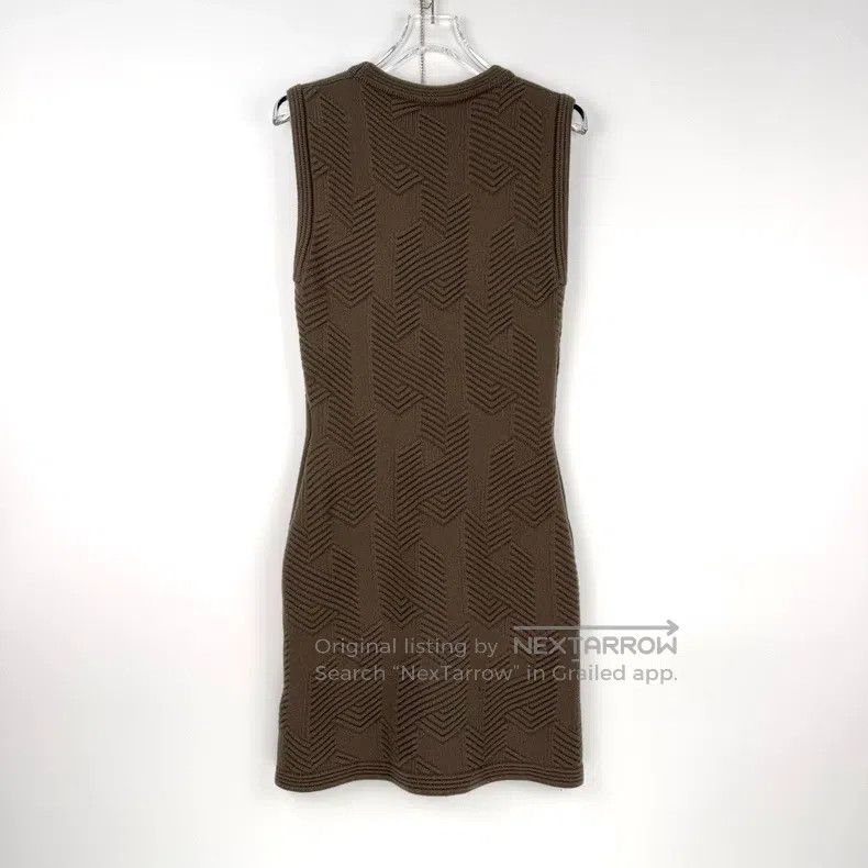 Hermes Hermes Heather Taupe Twill Wool Vest Skirt Size XS / US 0-2 / IT 36-38 - 4 Thumbnail