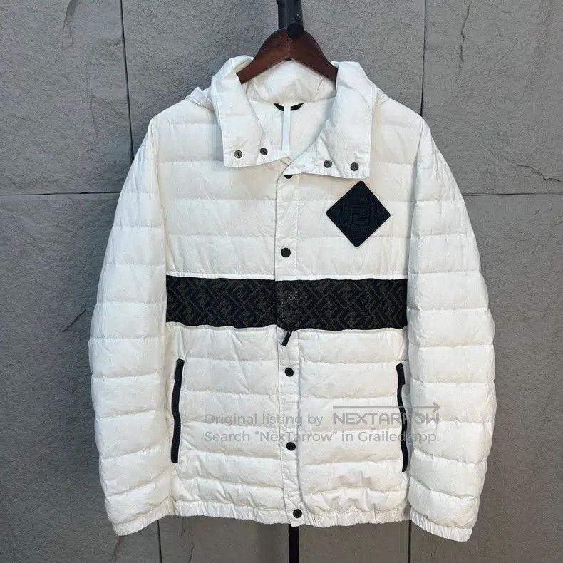 Fendi Fendi Adjustable Length White Hooded Down Jacket Size US M / EU 48-50 / 2 - 1 Thumbnail