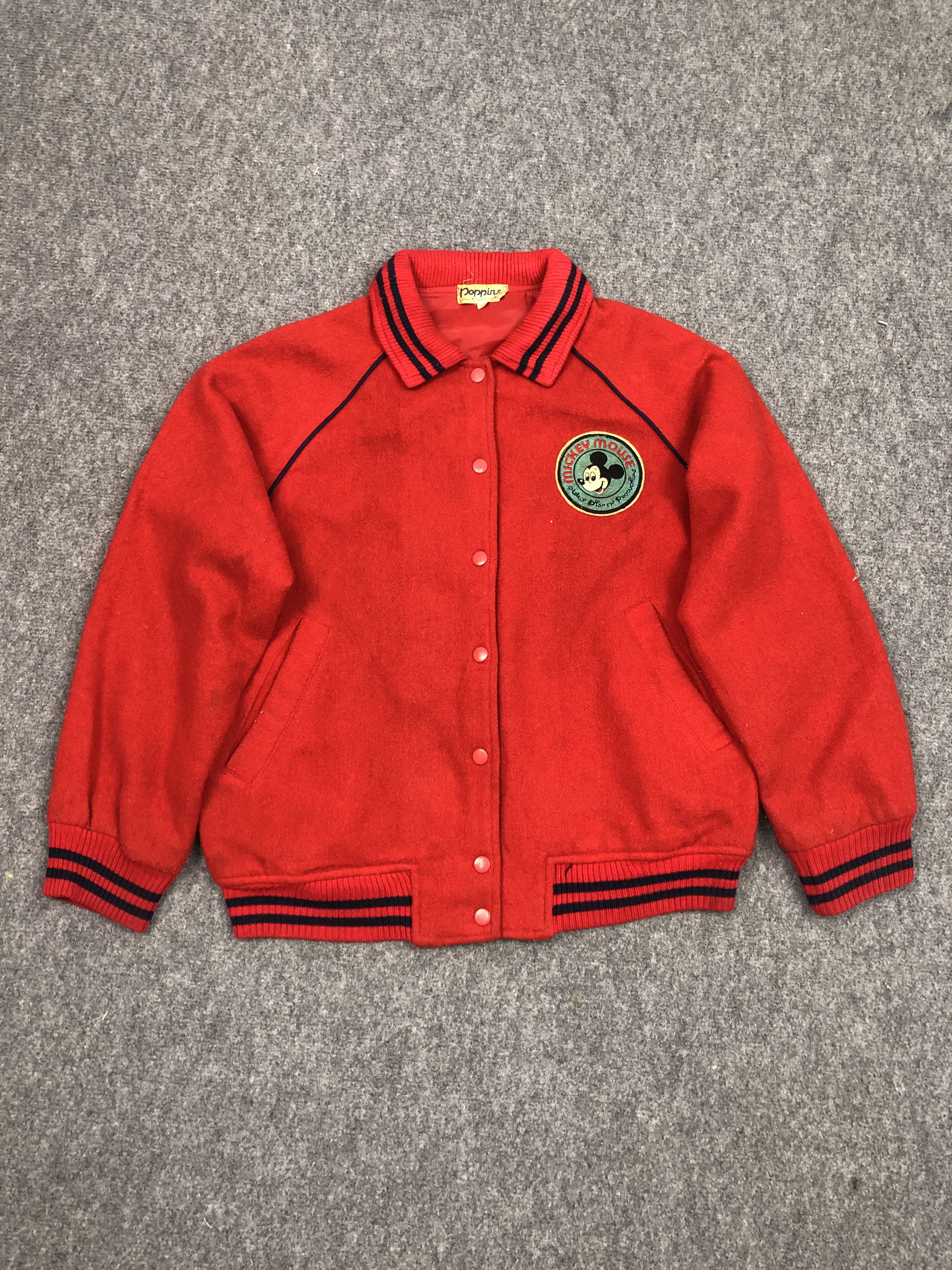 Vintage Vintage Japanese Brand Varsity Jacket Mickey Mouse V0136 Size US M / EU 48-50 / 2 - 1 Thumbnail